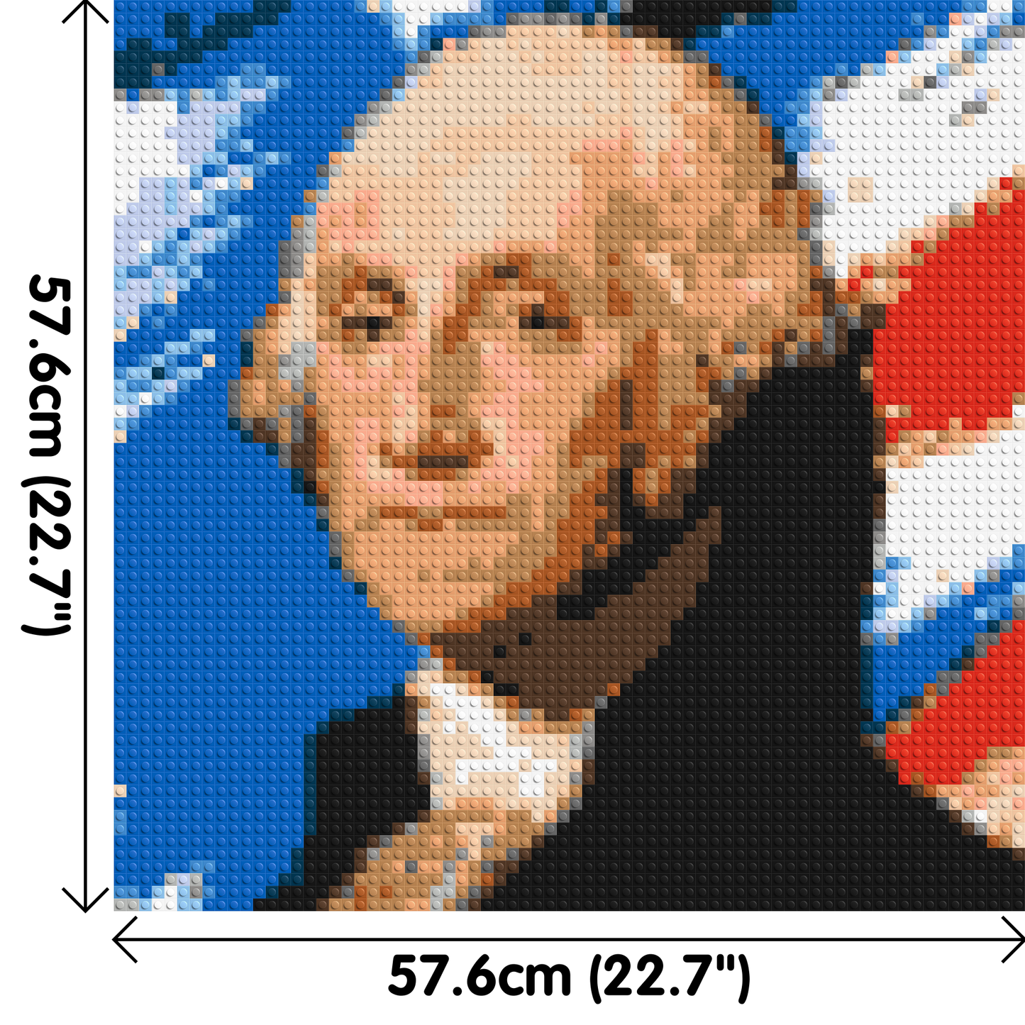 George Washington - Brick Art Mosaic Kit 3x3 large