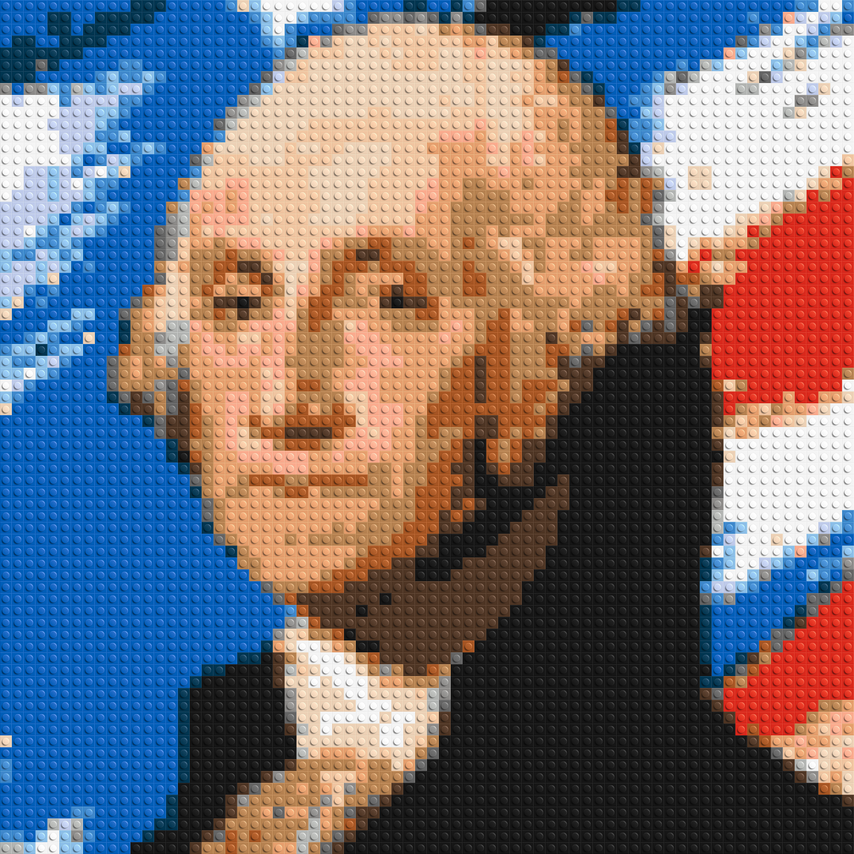 George Washington - Brick Art Mosaic Kit 3x3 large