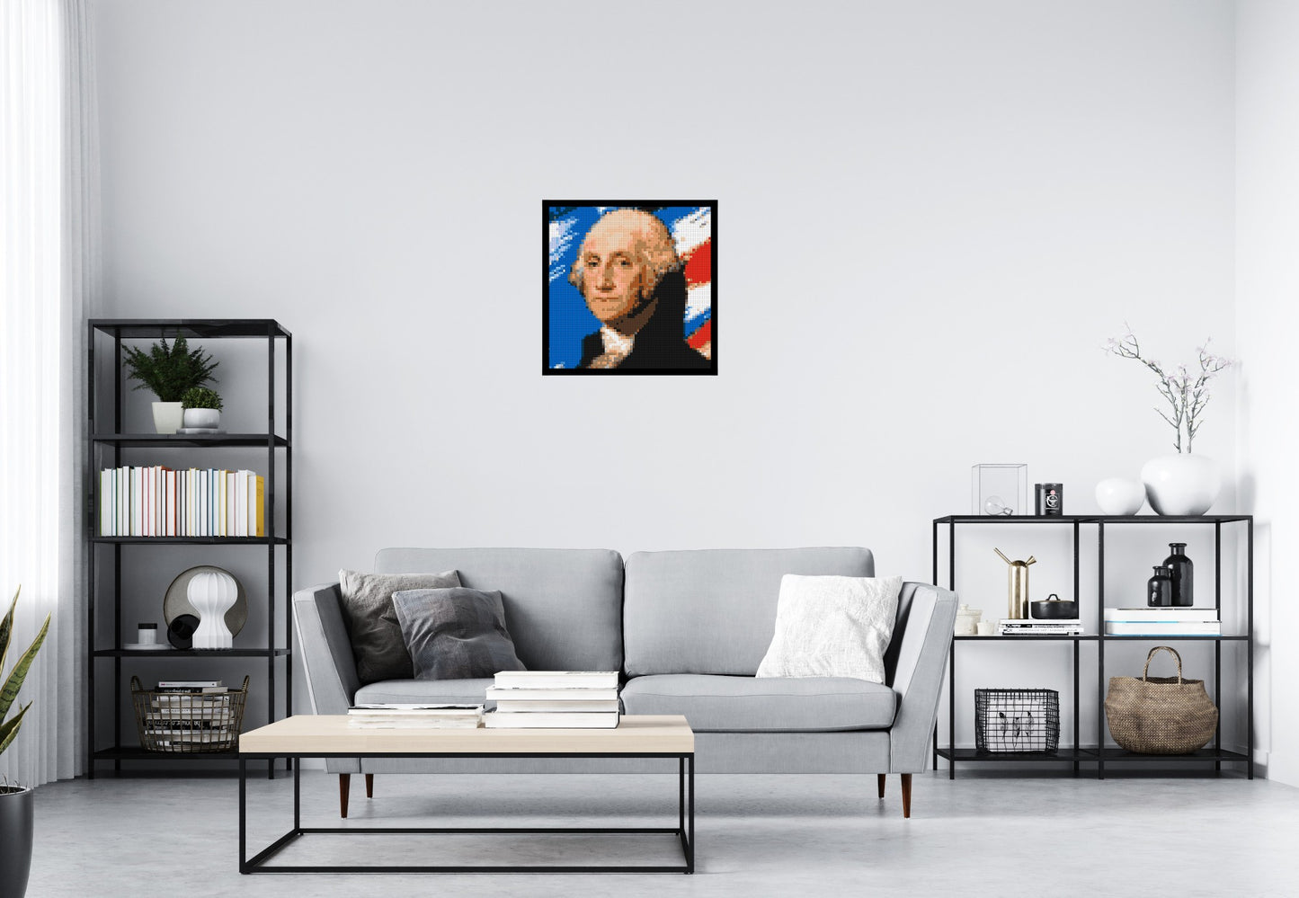 George Washington - Brick Art Mosaic Kit 3x3 large