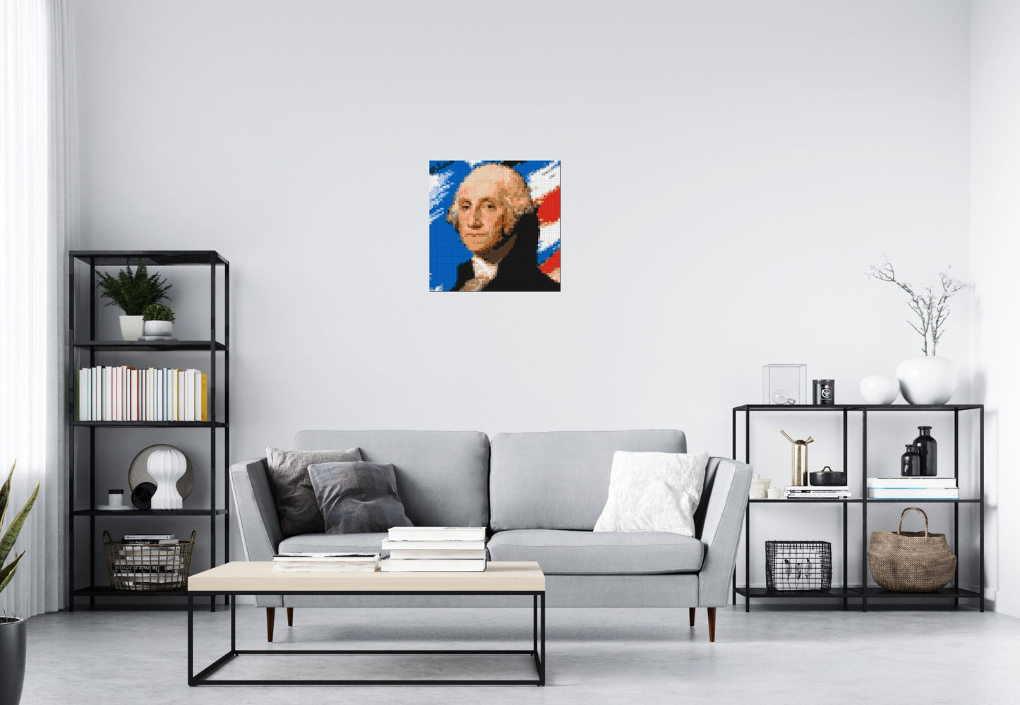 George Washington - Brick Art Mosaic Kit 3x3 large