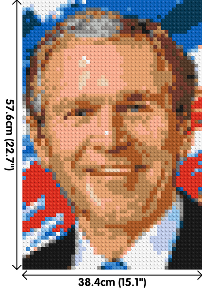 George W. Bush - Brick Art Mosaic Kit 2x3 large
