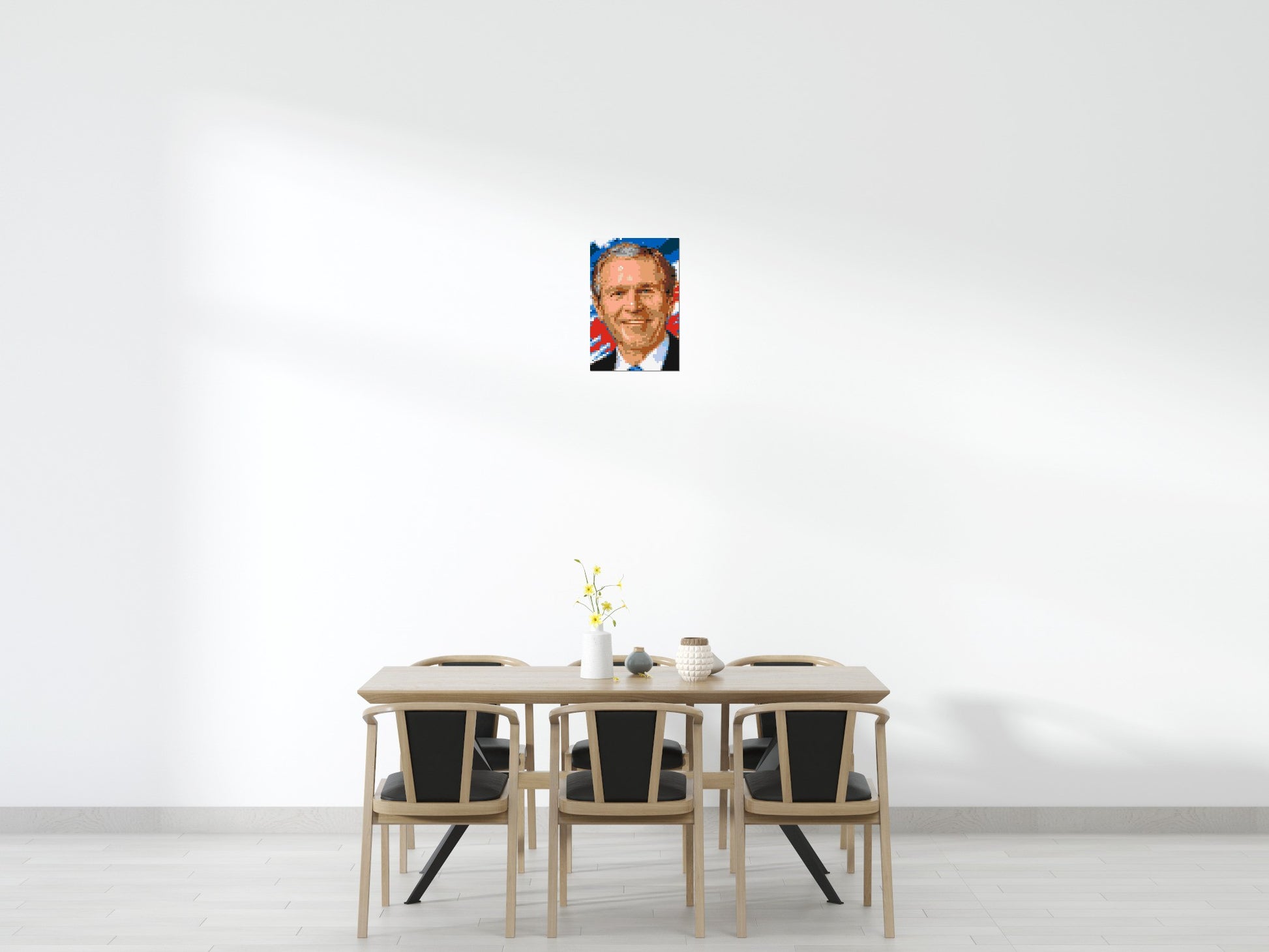 George W. Bush - Brick Art Mosaic Kit 2x3 scene