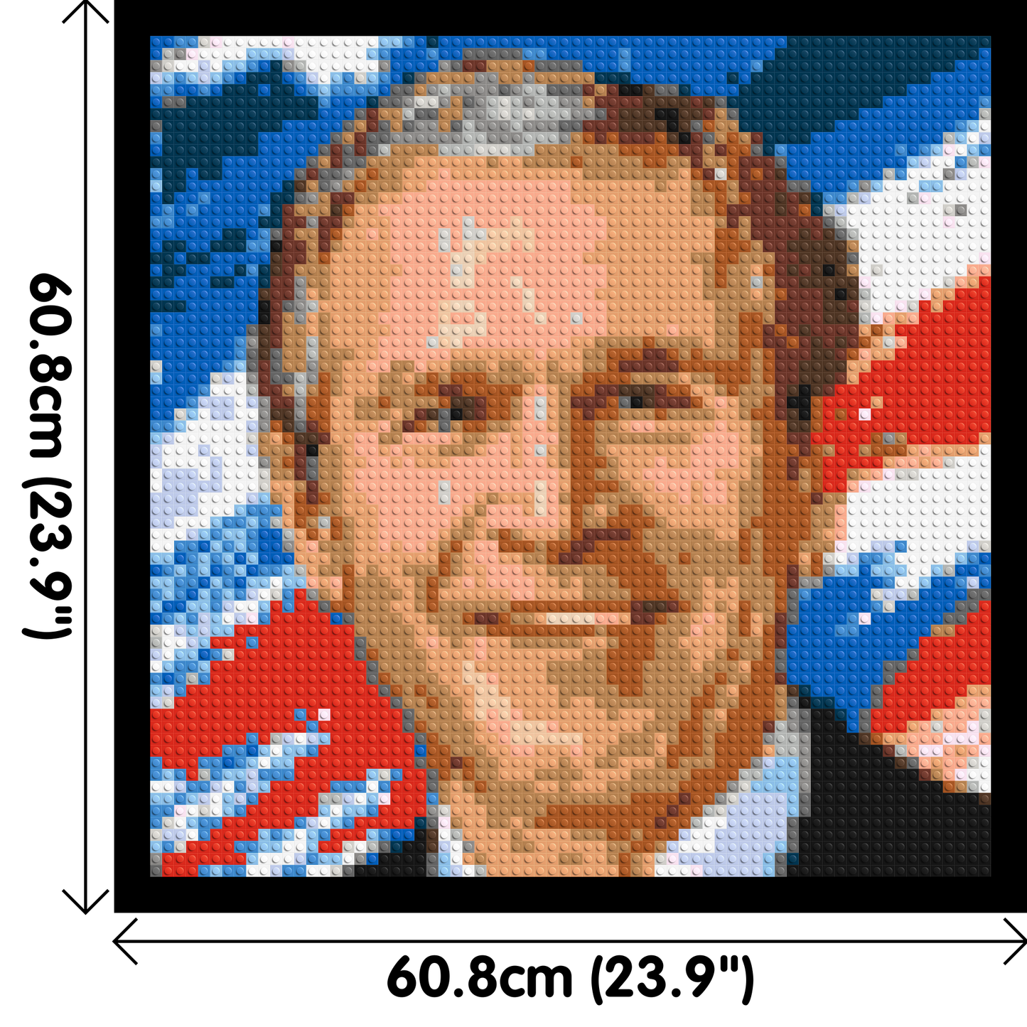 George W. Bush - Brick Art Mosaic Kit 3x3 large