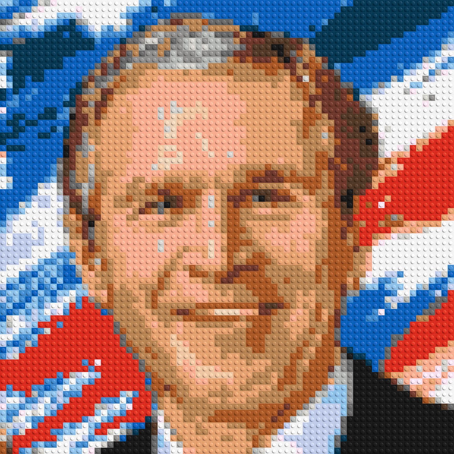 George W. Bush - Brick Art Mosaic Kit 3x3 large