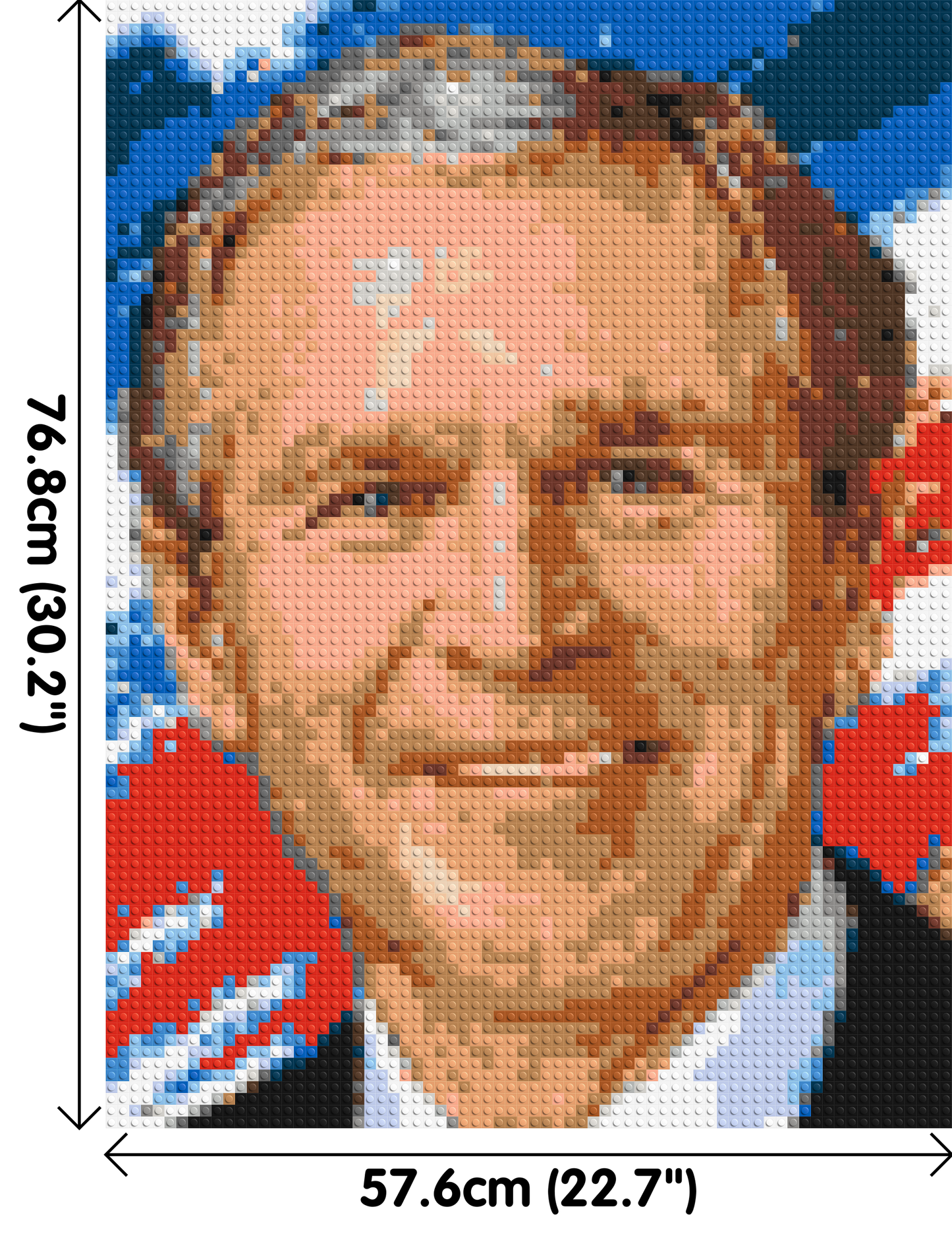 George W. Bush - Brick Art Mosaic Kit 3x4 large