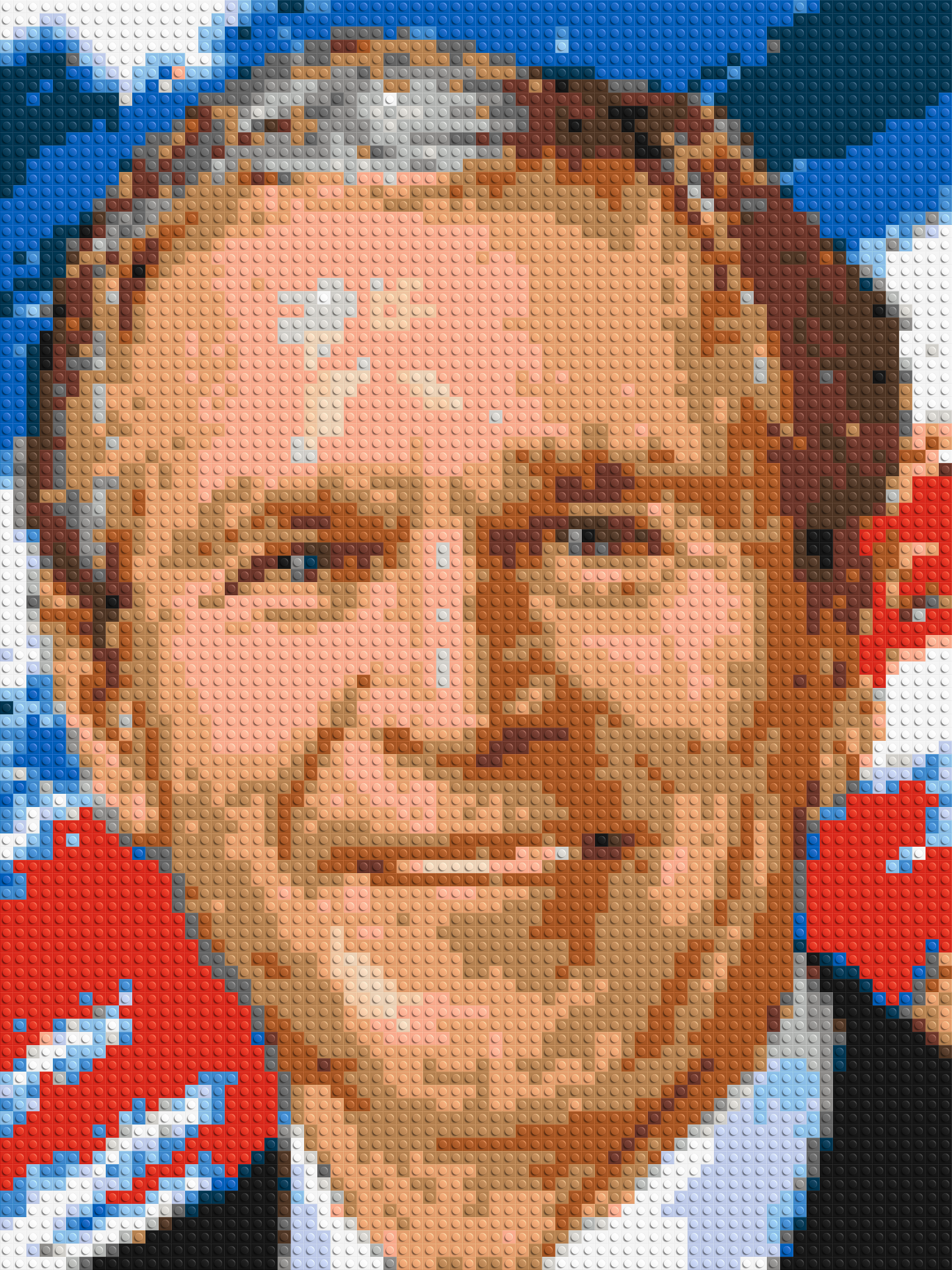George W. Bush - Brick Art Mosaic Kit 3x4 large