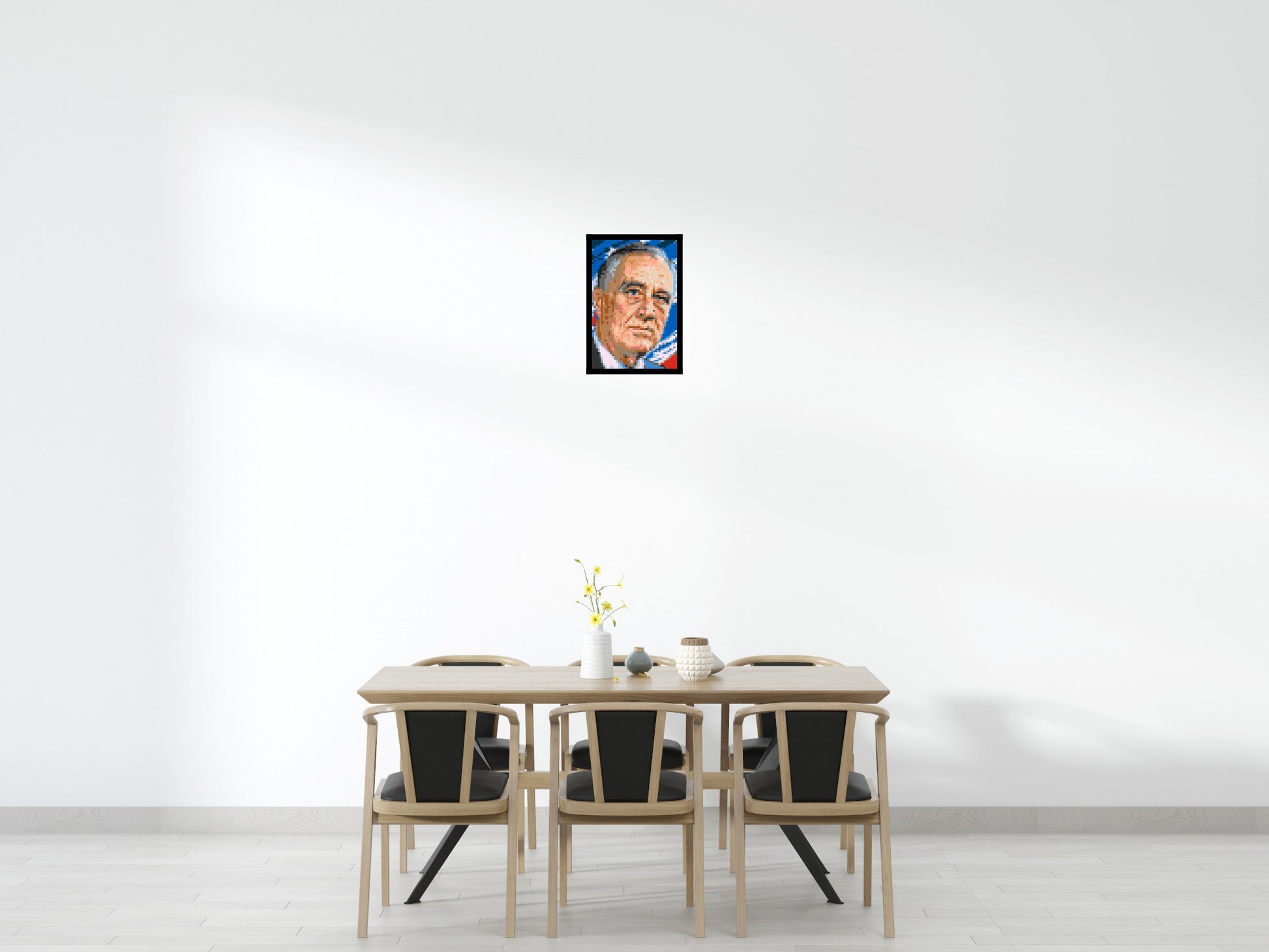 Franklin D. Roosevelt - Brick Art Mosaic Kit  2x3 scene with frame