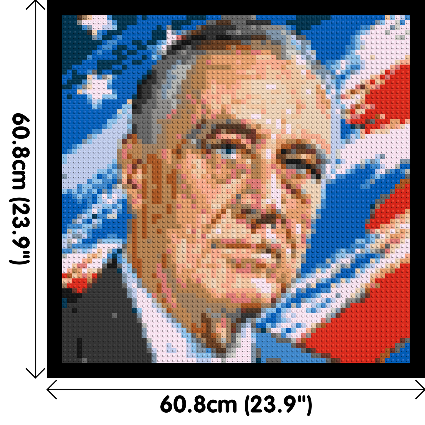Franklin D. Roosevelt - Brick Art Mosaic Kit  3x3 large