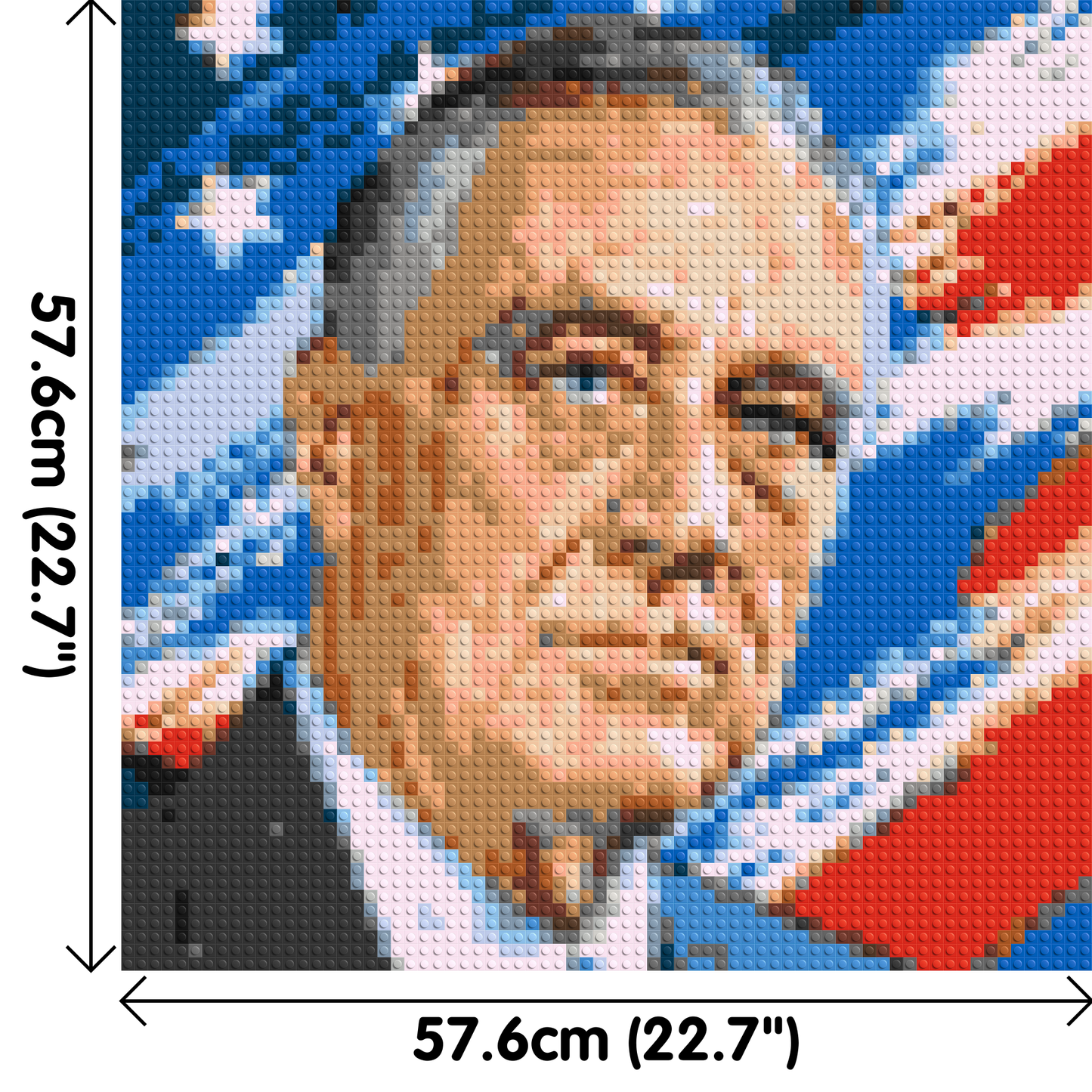 Franklin D. Roosevelt - Brick Art Mosaic Kit  3x3 large
