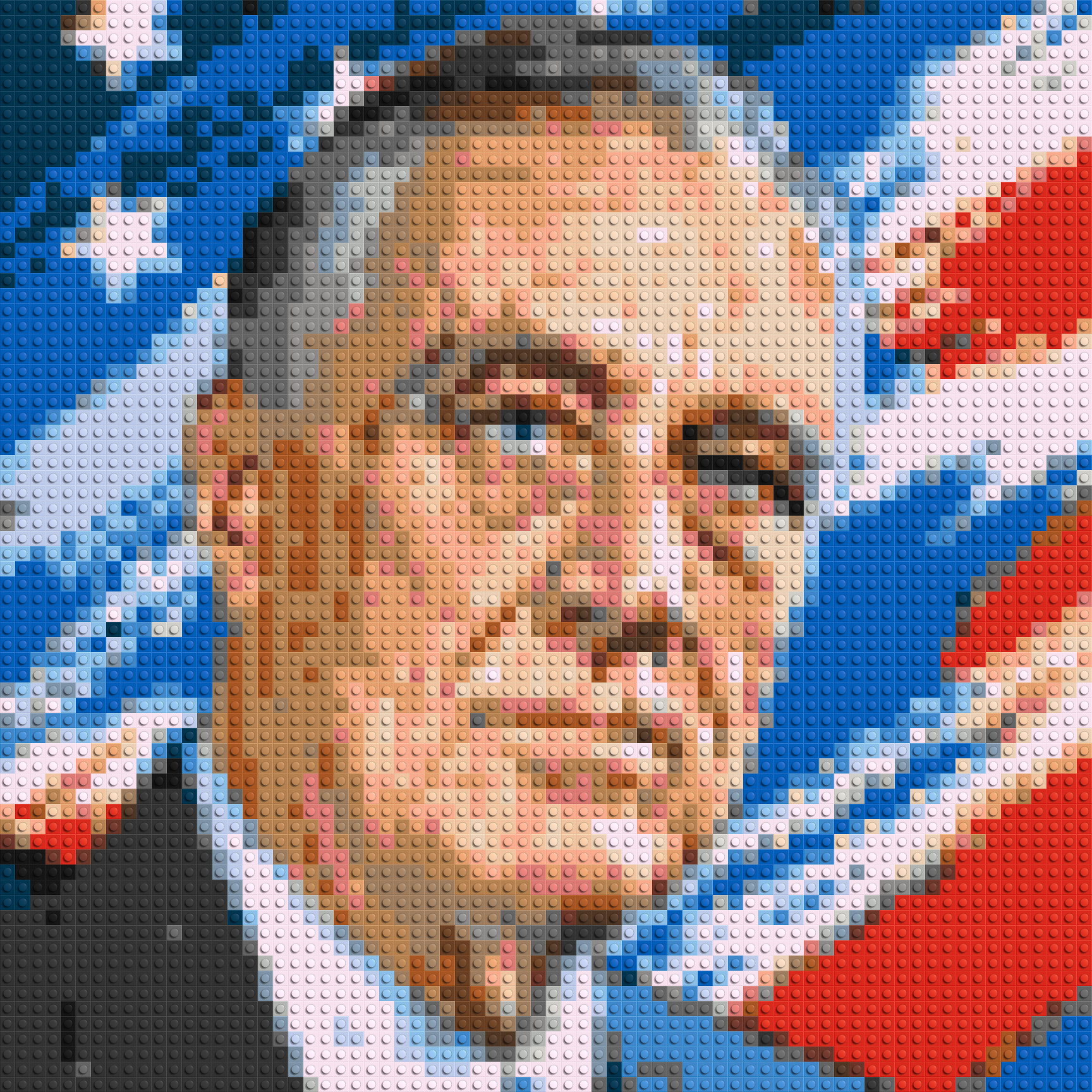 Franklin D. Roosevelt - Brick Art Mosaic Kit  3x3 large