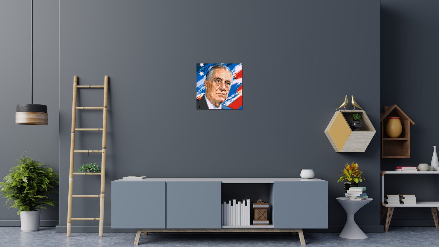 Franklin D. Roosevelt - Brick Art Mosaic Kit  3x3 large