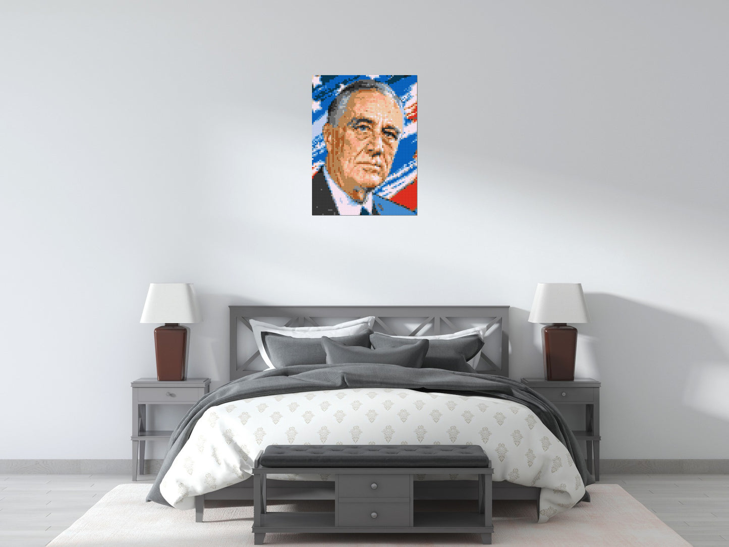 Franklin D. Roosevelt - Brick Art Mosaic Kit  3x4 large