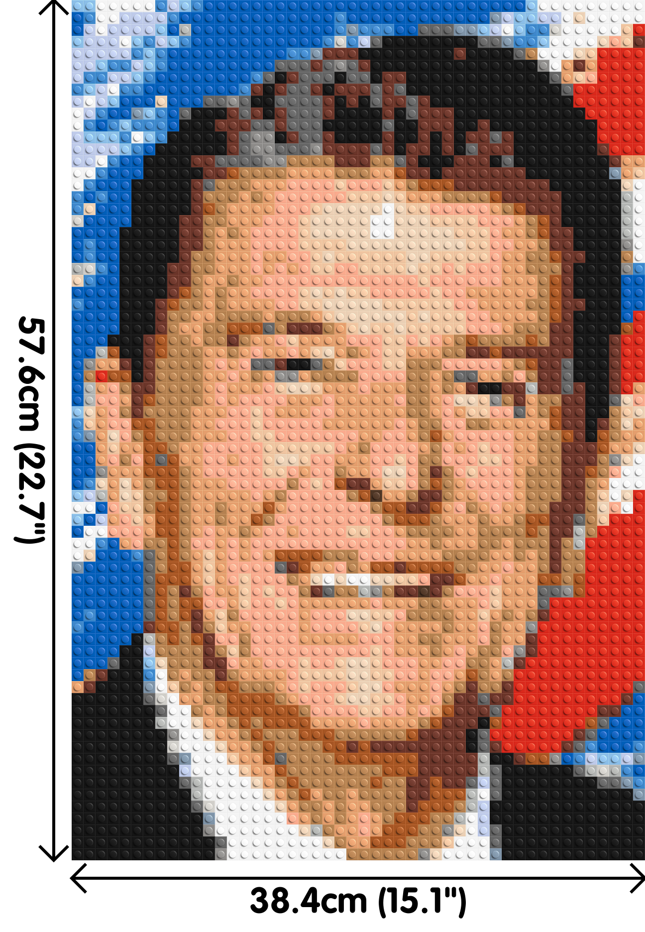 Ronald Reagan - Brick Art Mosaic Kit 2x3 large