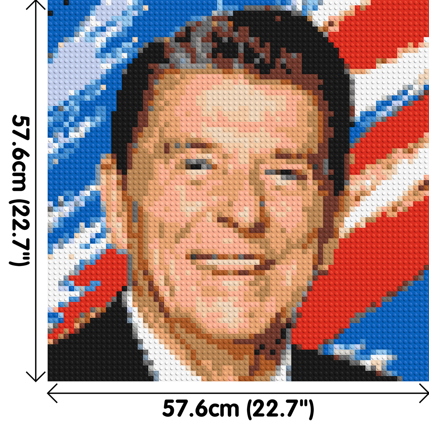 Ronald Reagan - Brick Art Mosaic Kit 3x3 large