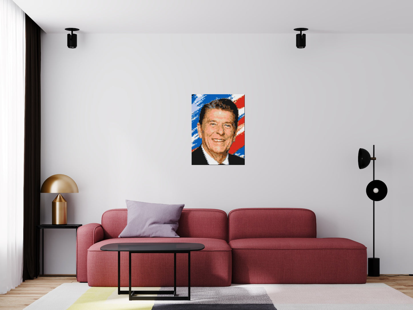 Ronald Reagan - Brick Art Mosaic Kit 3x4 large