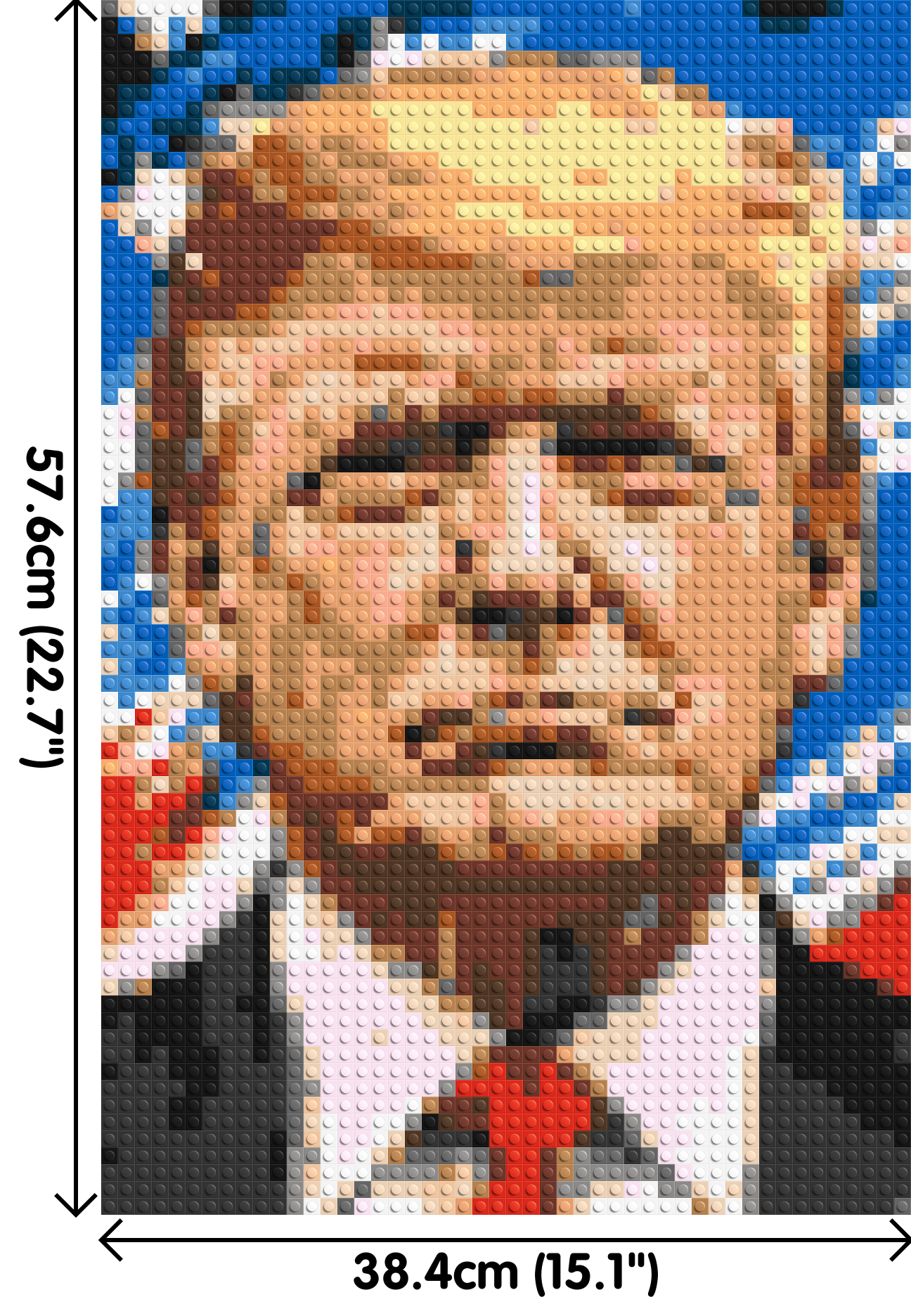 Donald Trump - Brick Art Mosaic Kit 2x3 dimensions