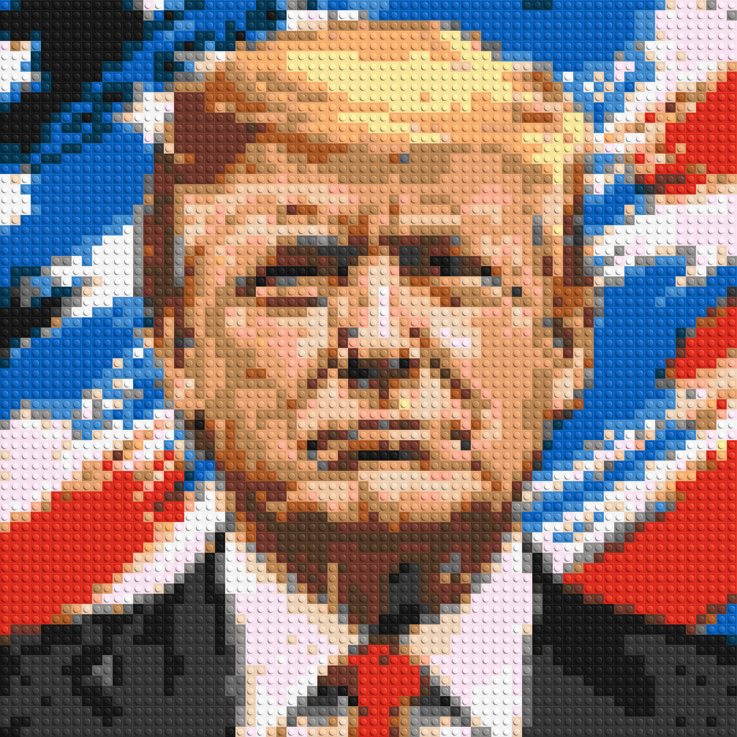 Donald Trump - Brick Art Mosaic Kit 3x3 large
