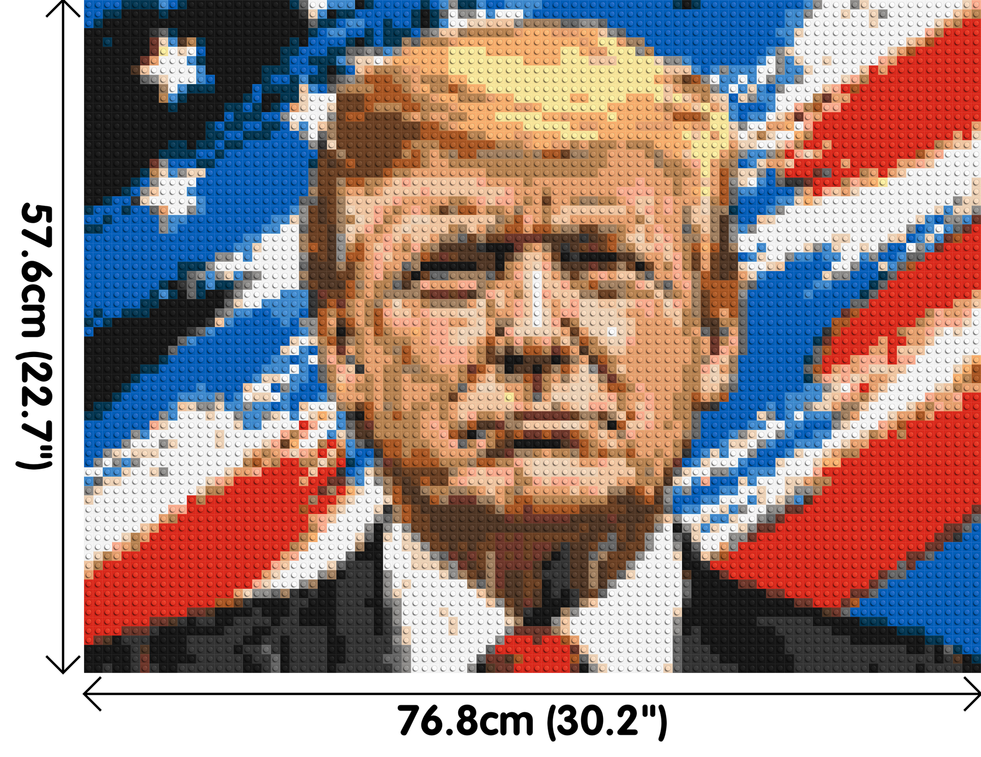Donald Trump - Brick Art Mosaic Kit 4x3 dimensions