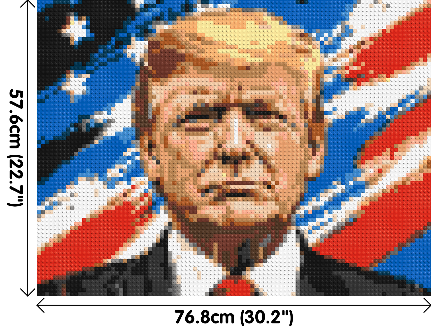 Donald Trump - Brick Art Mosaic Kit 4x3 large