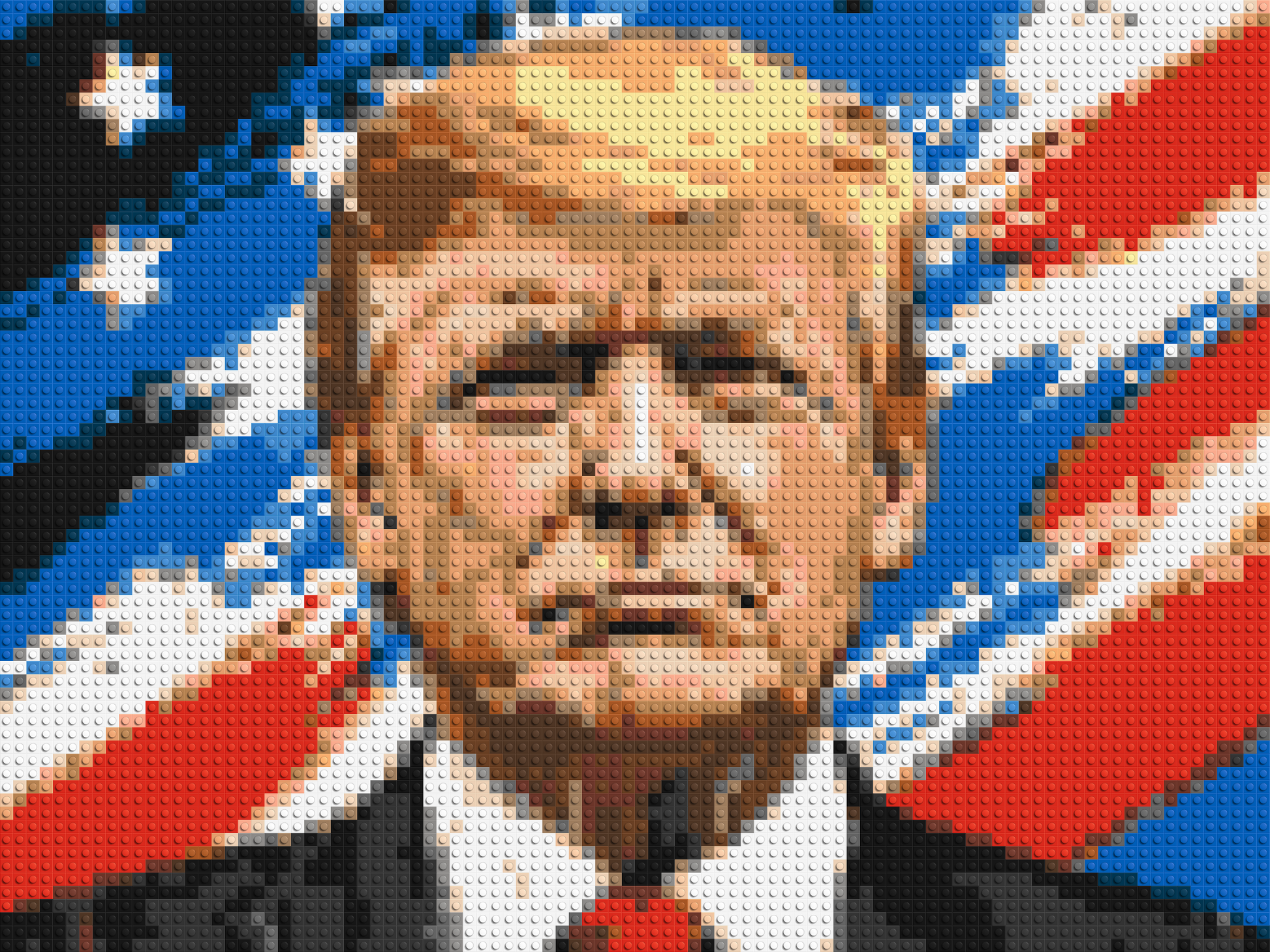 Donald Trump - Brick Art Mosaic Kit 4x3 large