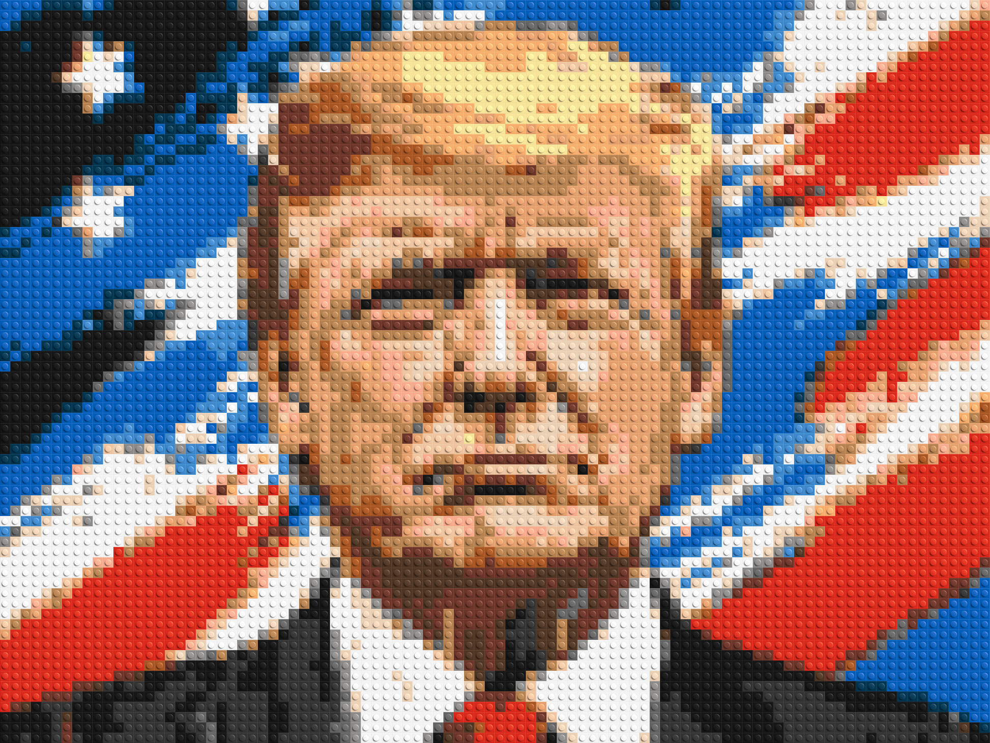 Donald Trump - Brick Art Mosaic Kit 4x3 large