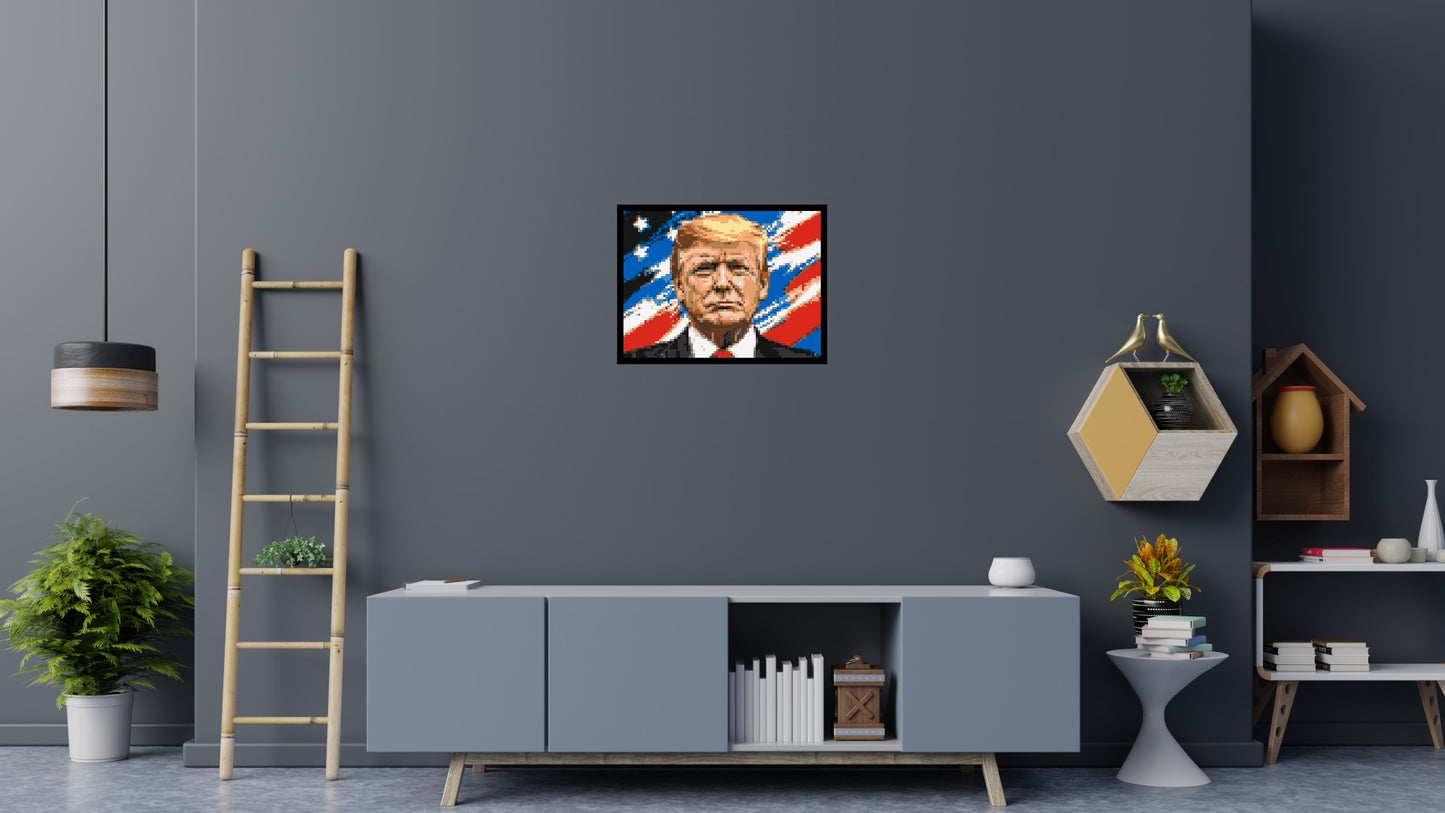 Donald Trump - Brick Art Mosaic Kit 4x3 large