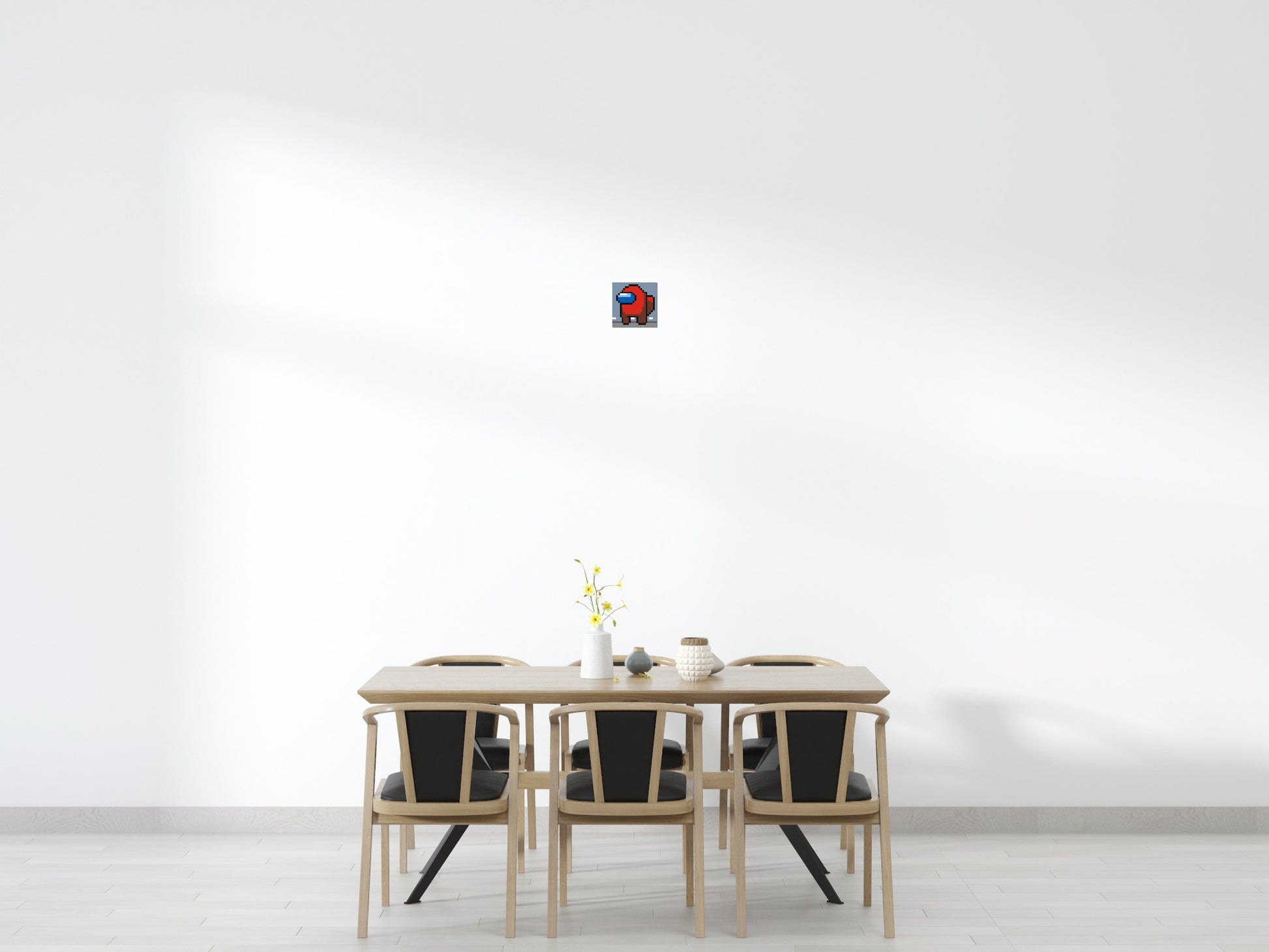 Red Impostor (Among Us) - Brick Art Mosaic Kit 1x1 scene