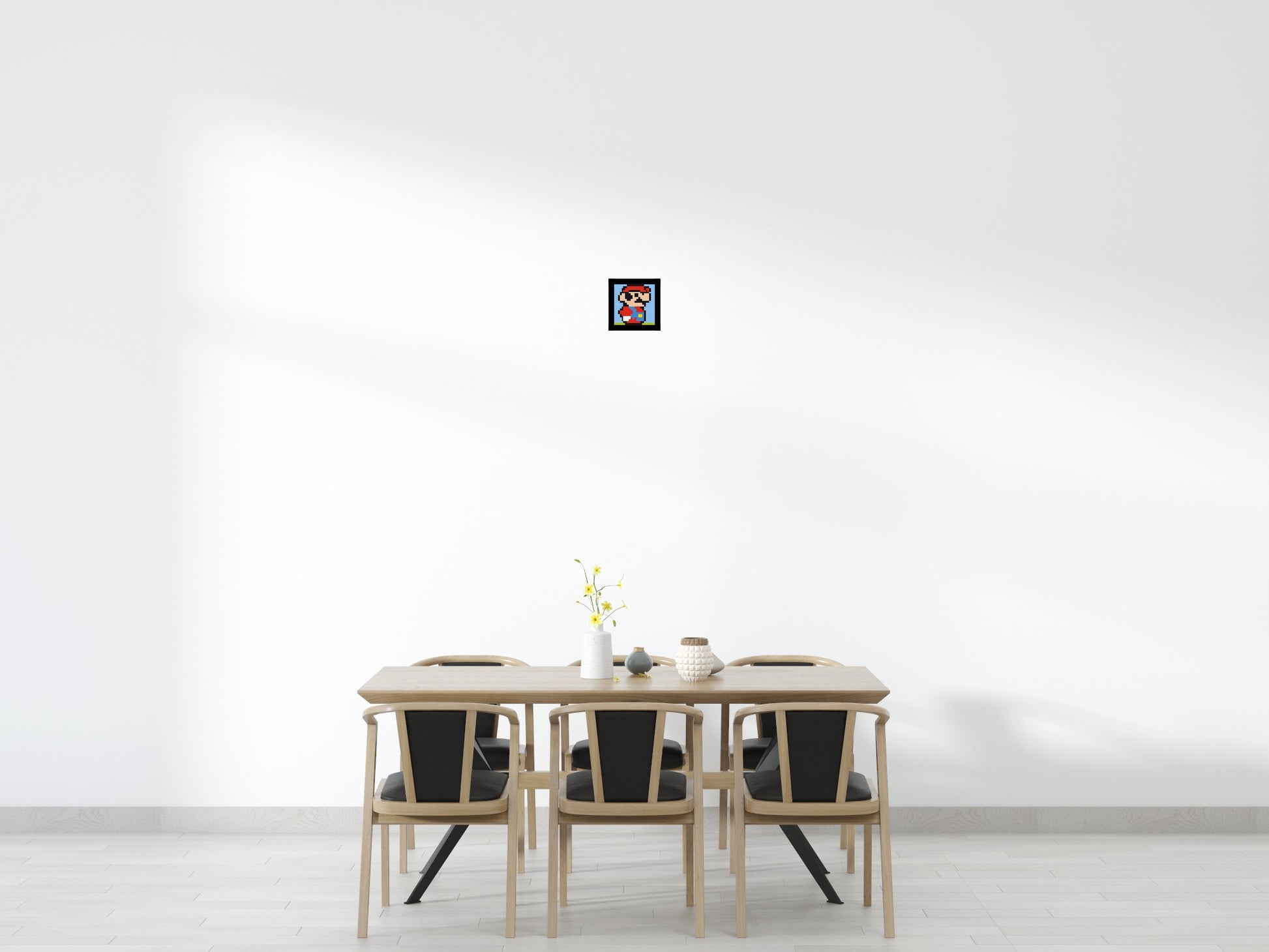 Mario #3 - Brick Art Mosaic Kit 1x1 scene with frame