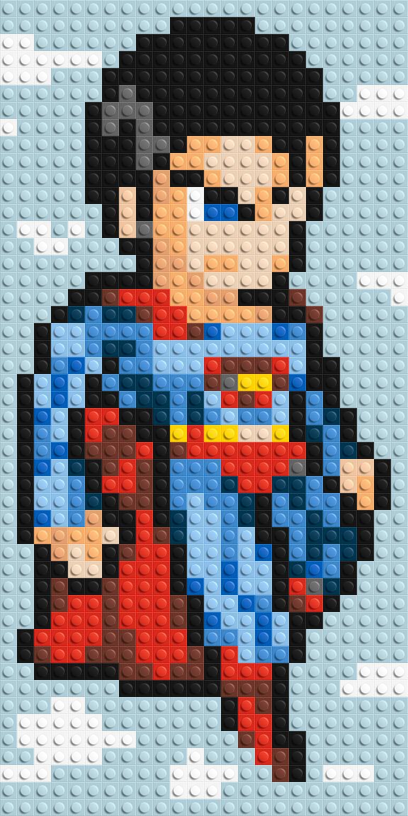 Superman - Brick Art Mosaic Kit 1x2 large