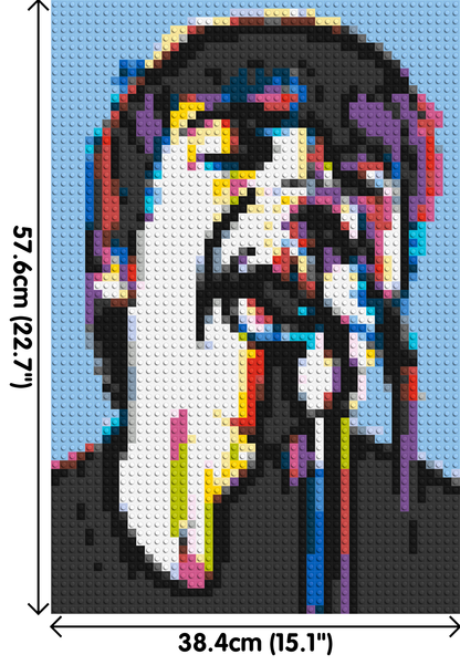 Liam Gallagher (Oasis) - Brick Art Mosaic Kit 2x3 large