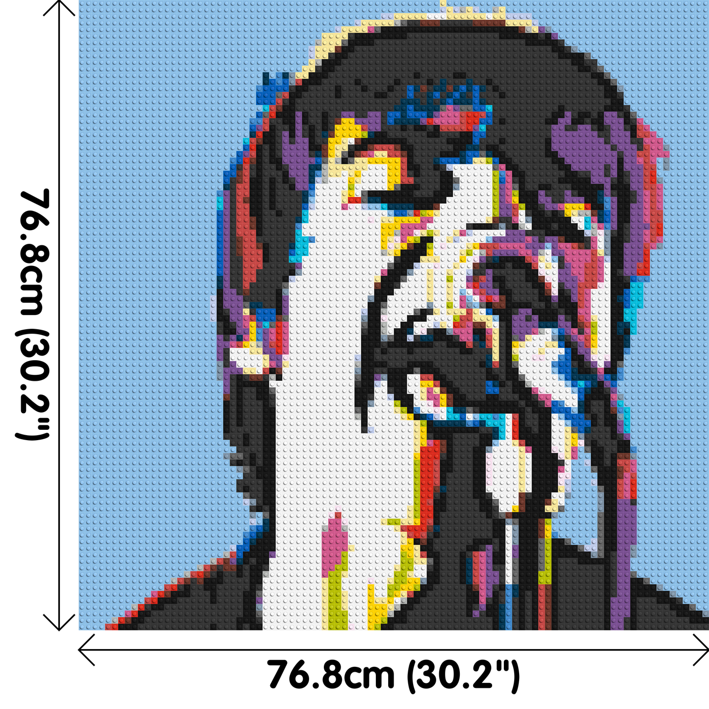 Liam Gallagher (Oasis) - Brick Art Mosaic Kit 4x4 large