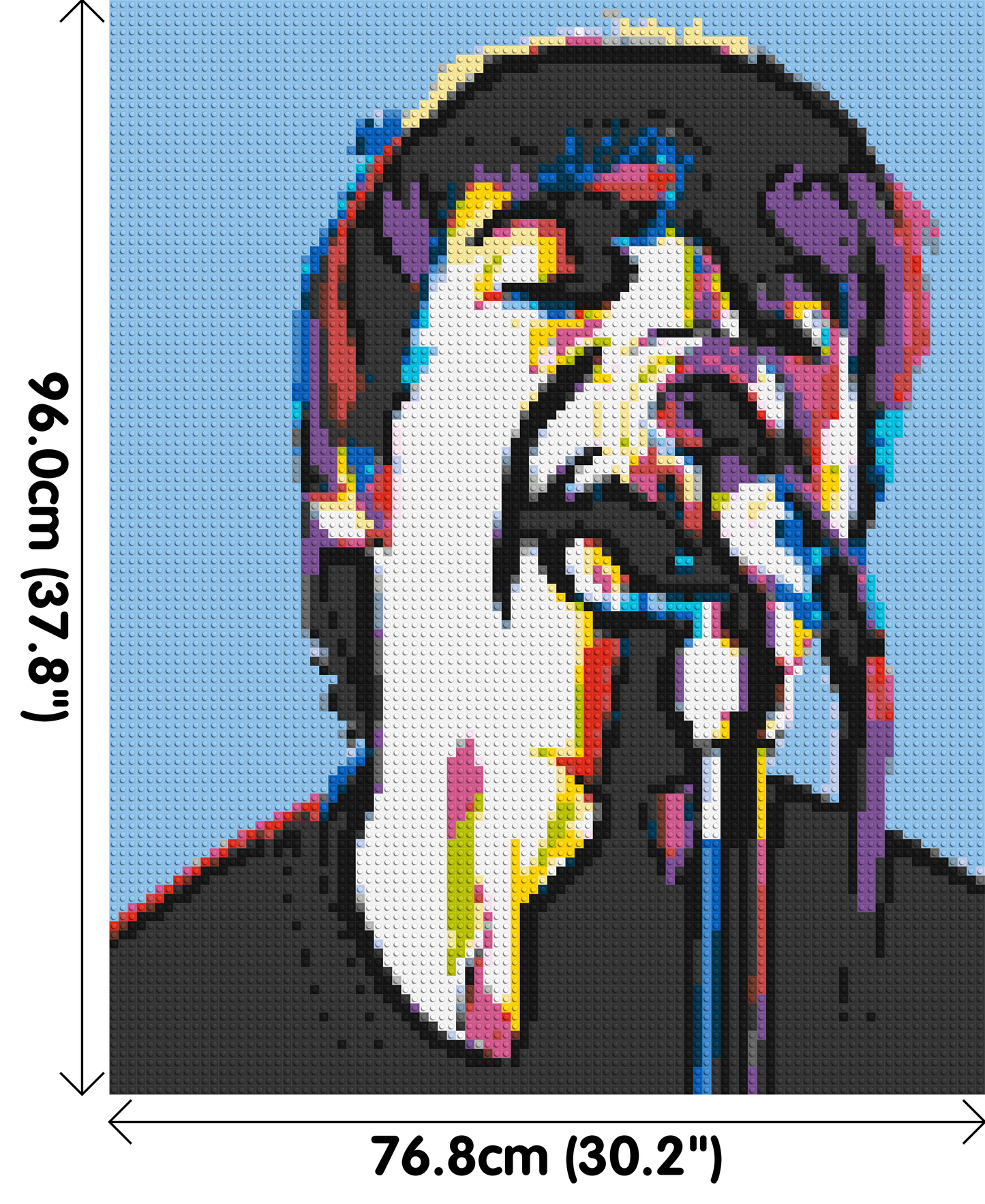 Liam Gallagher (Oasis) - Brick Art Mosaic Kit 4x5 large