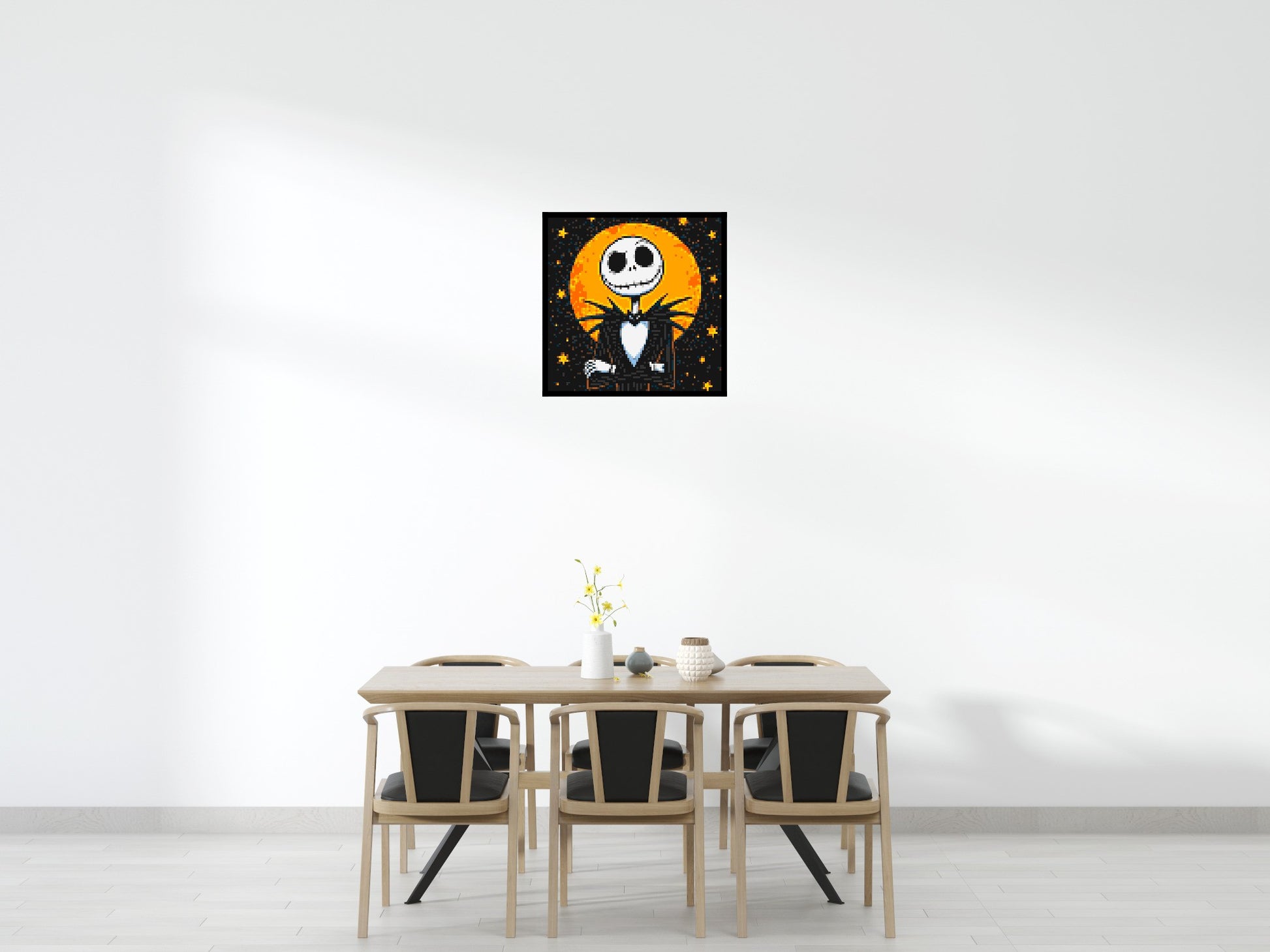 Jack Skellington - Brick Art Mosaic Kit 4x4 scene with frame