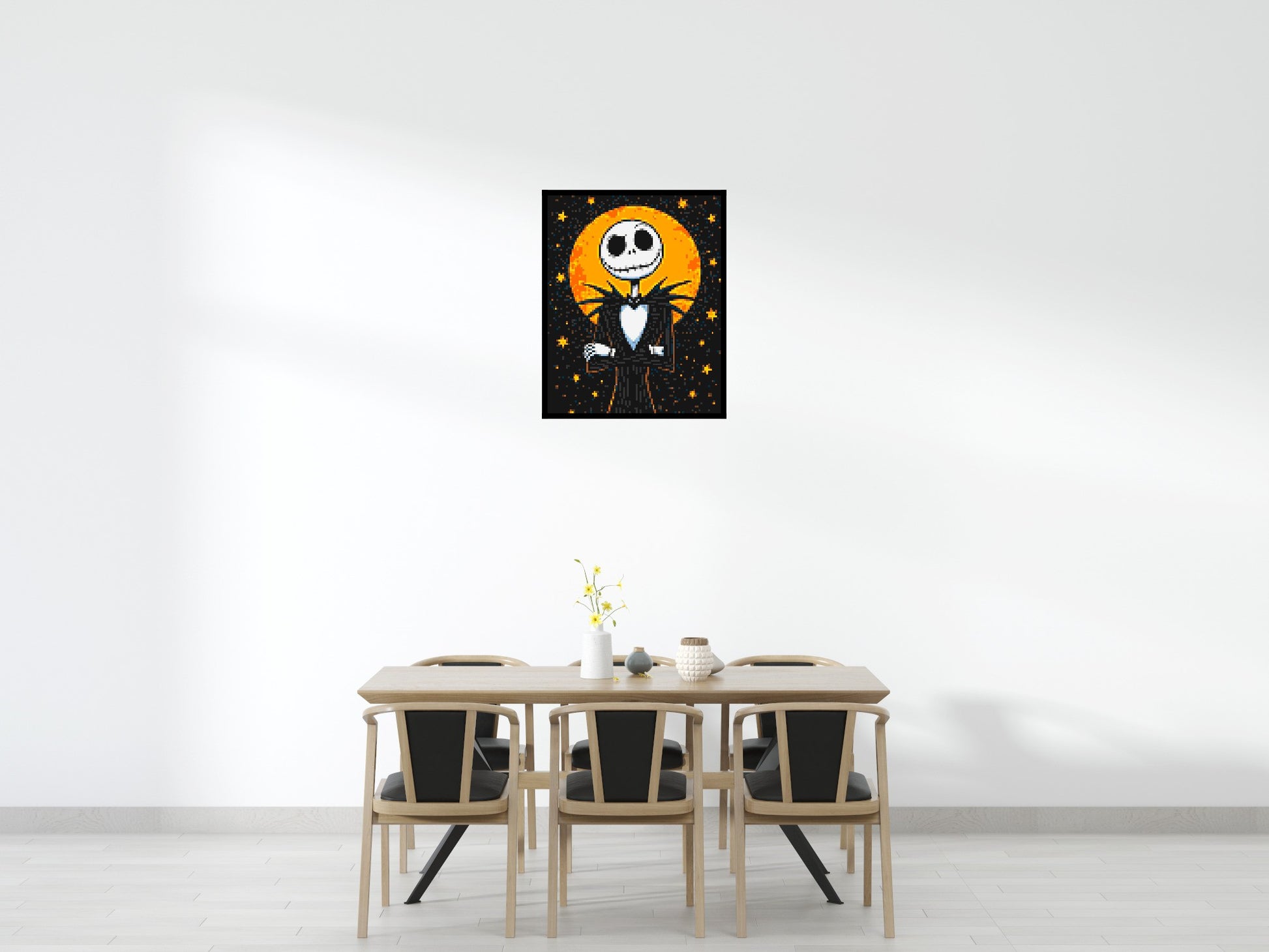 Jack Skellington - Brick Art Mosaic Kit 4x5 scene with frame