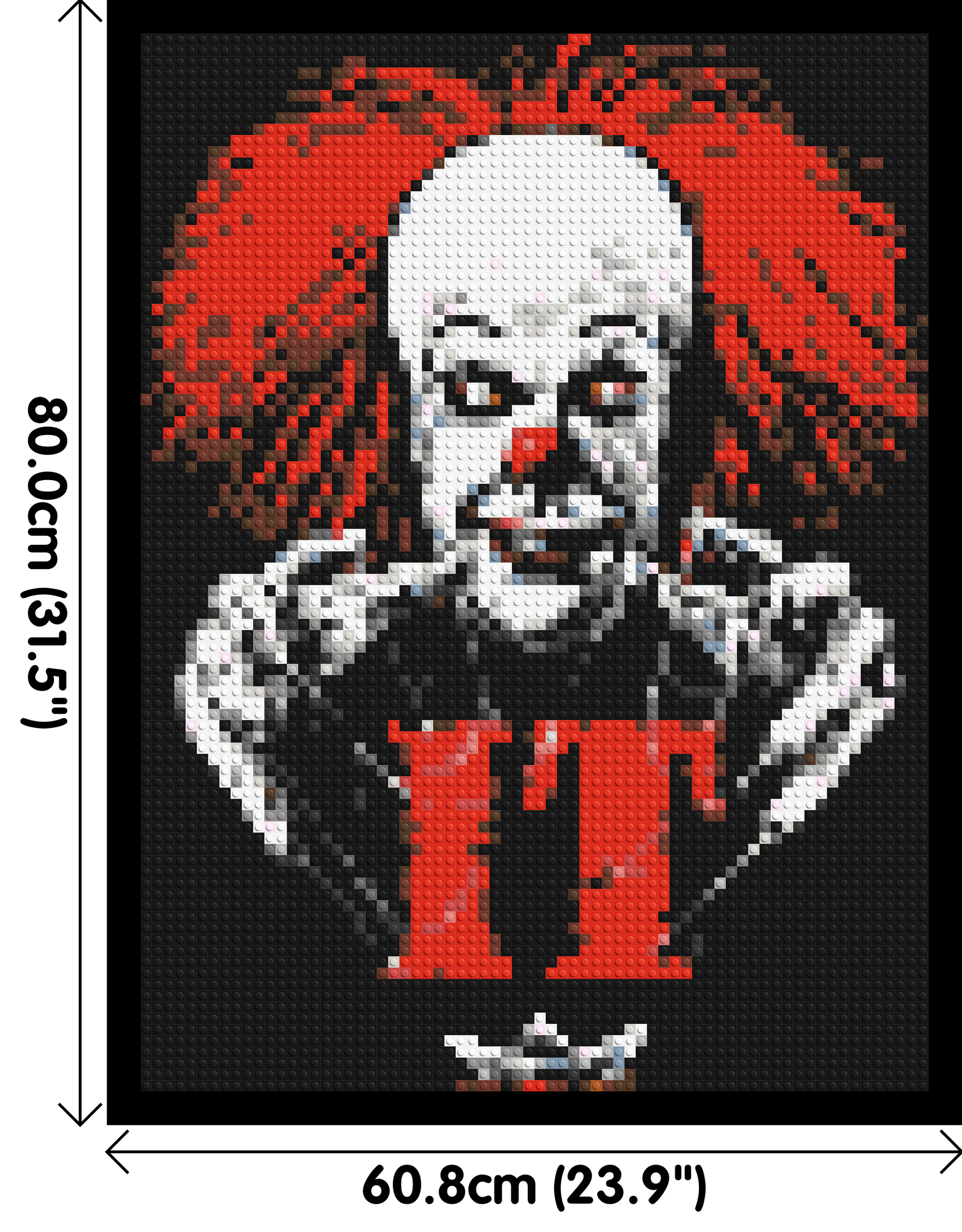 Pennywise (IT) - Brick Art Mosaic Kit 3x4 dimensions with frame