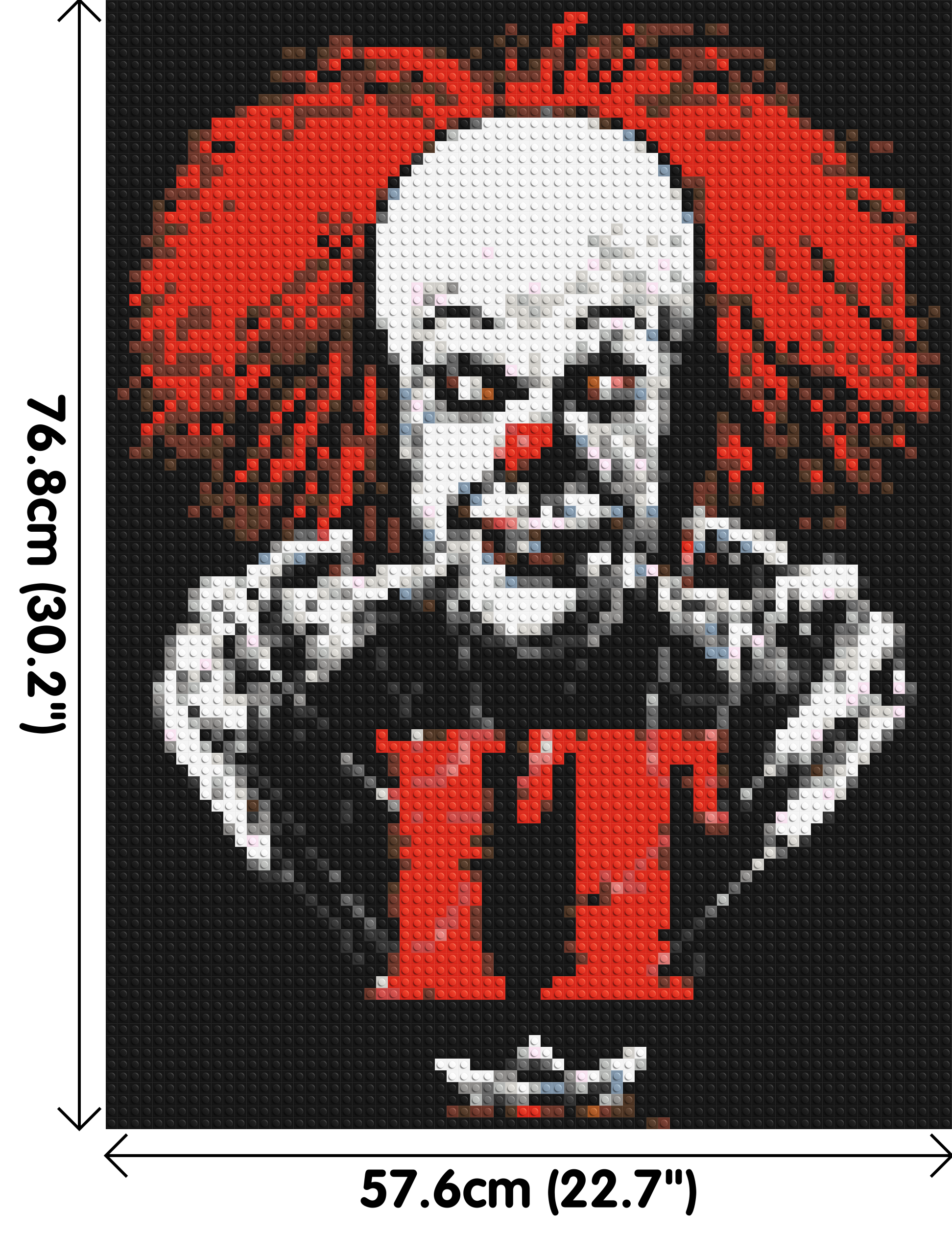 Pennywise (IT) - Brick Art Mosaic Kit 3x4 dimensions