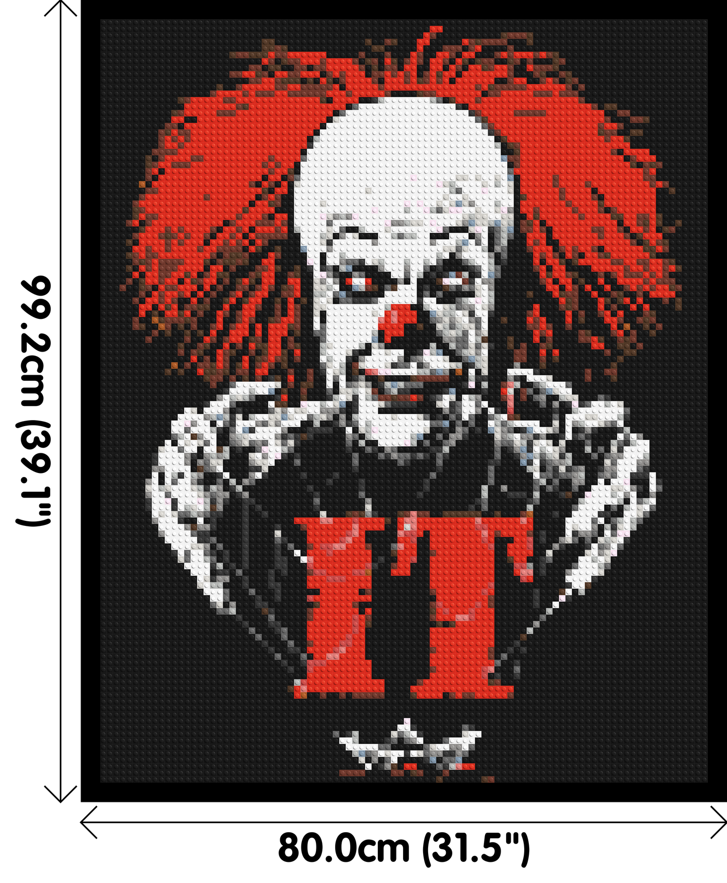 Pennywise (IT) - Brick Art Mosaic Kit 4x5 large