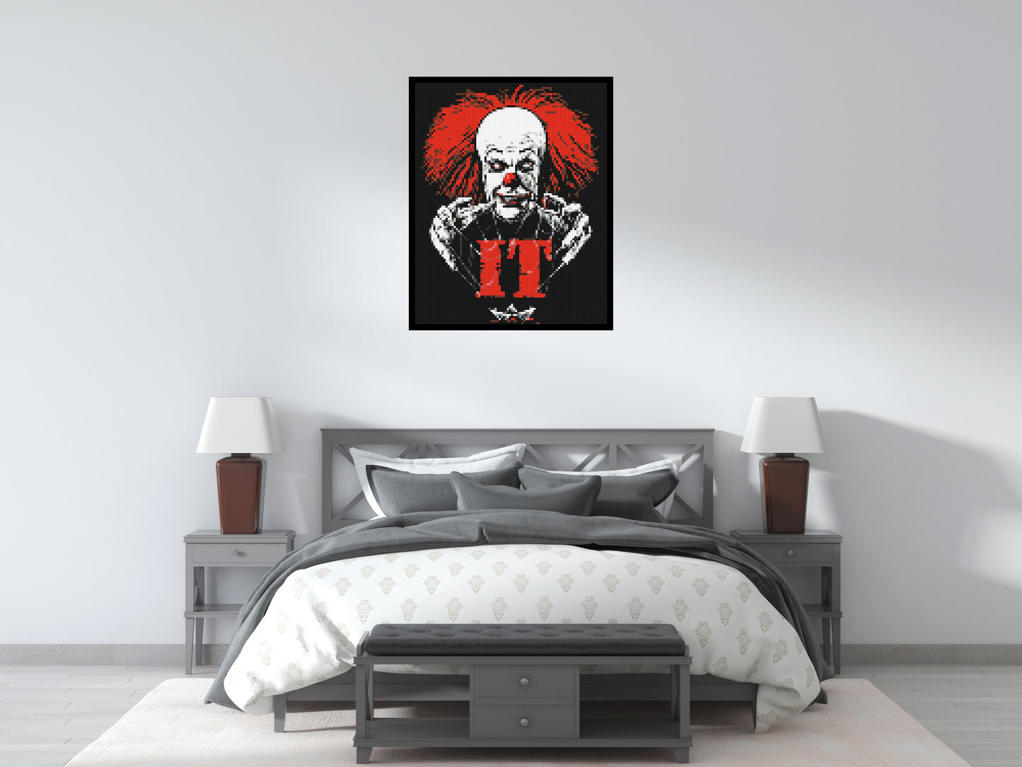 Pennywise (IT) - Brick Art Mosaic Kit 4x5 large