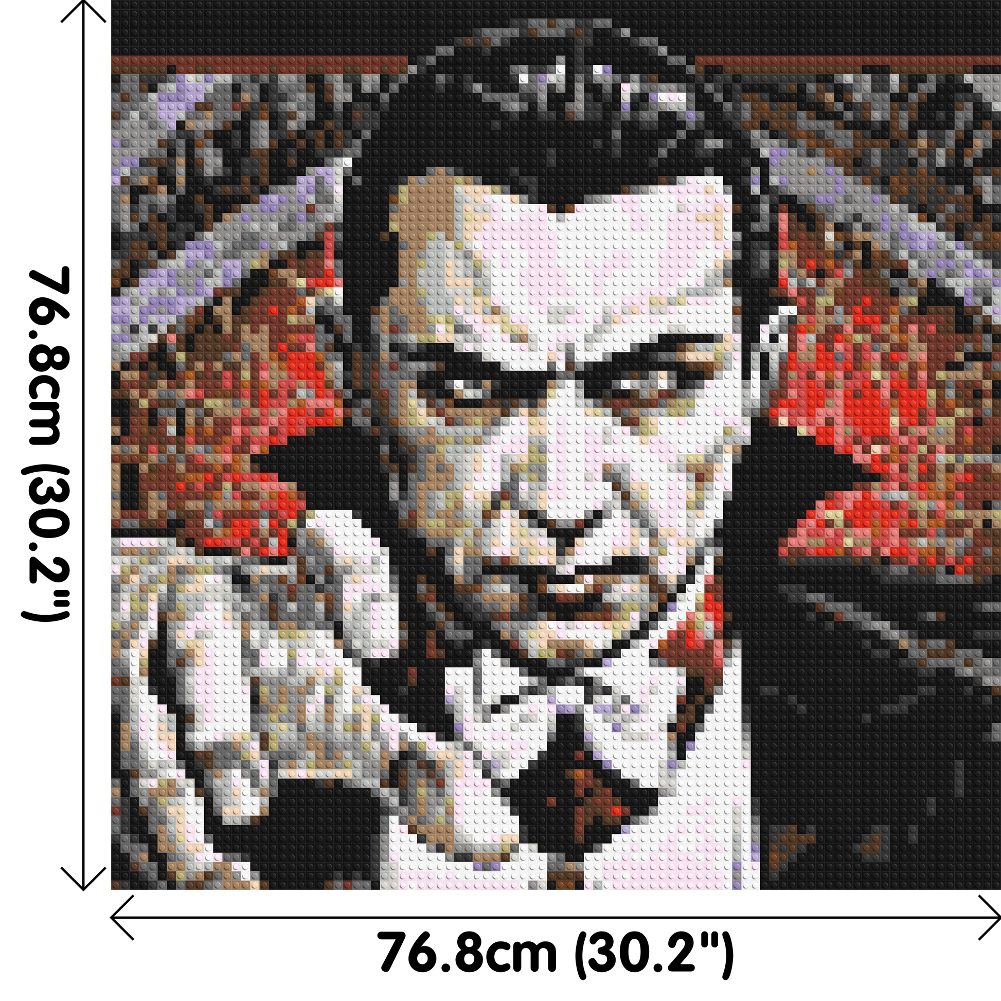 Dracula (Bela Lugosi) - Brick Art Mosaic Kit 4x4 dimensions