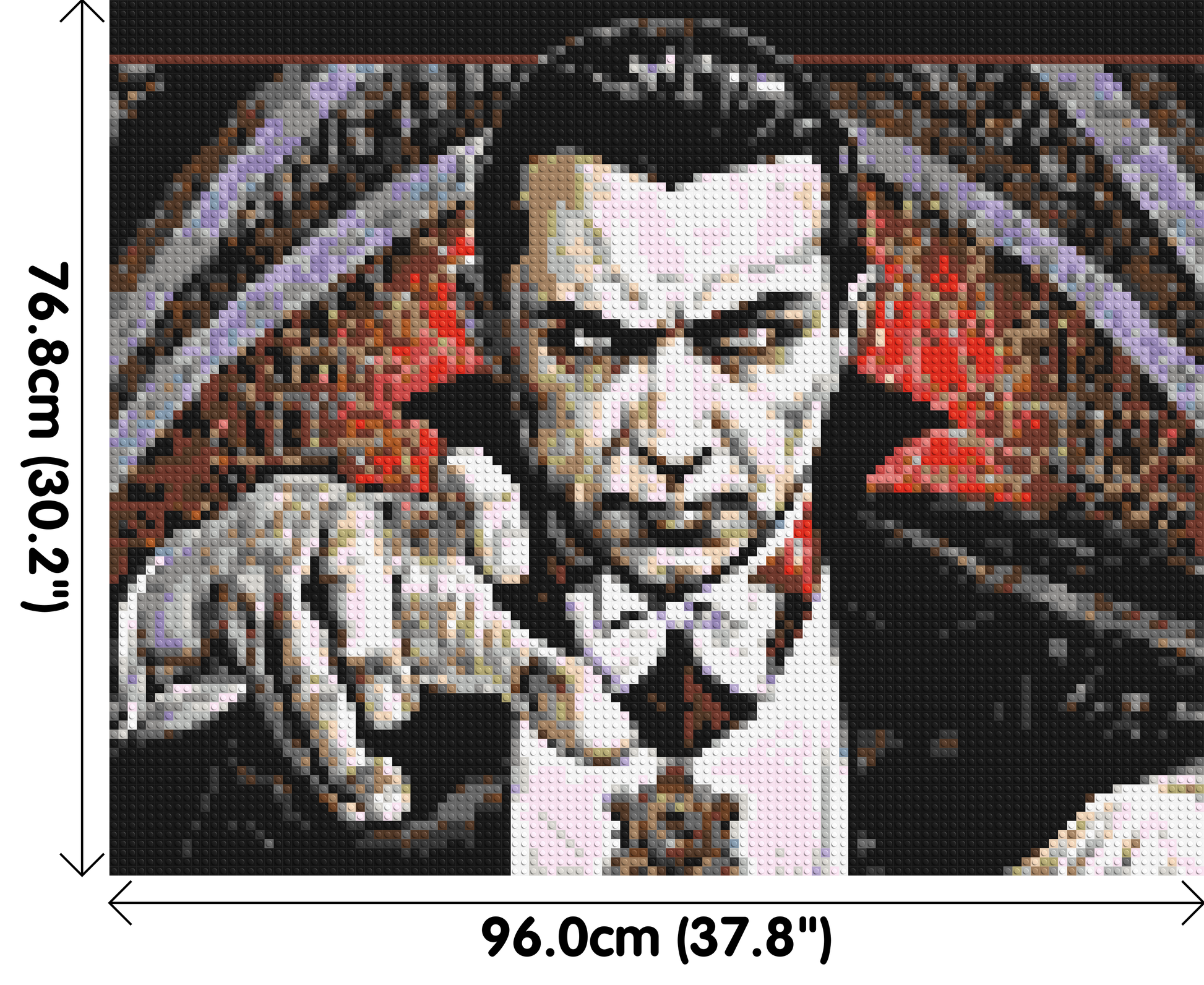 Dracula (Bela Lugosi) - Brick Art Mosaic Kit 5x4 dimensions