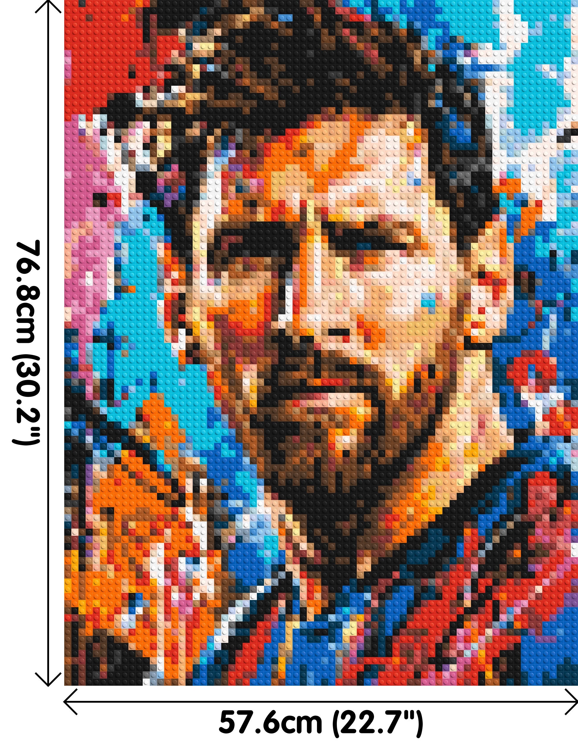 Lionel Messi Urban Pop - Brick Art Mosaic Kit 3x4 dimensions
