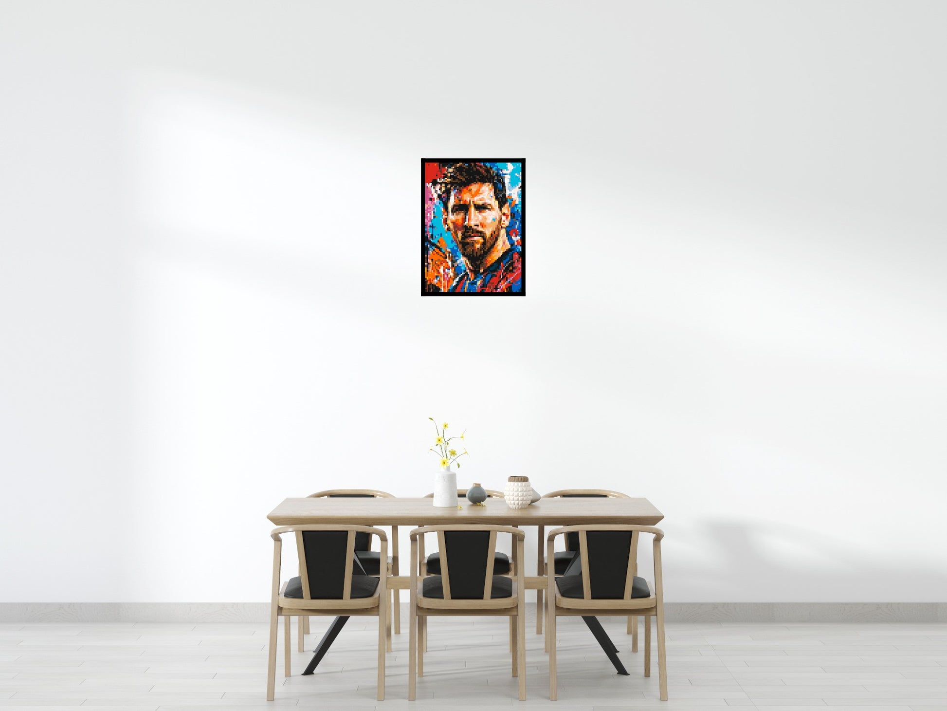 Lionel Messi Urban Pop - Brick Art Mosaic Kit 3x4 scene with frame