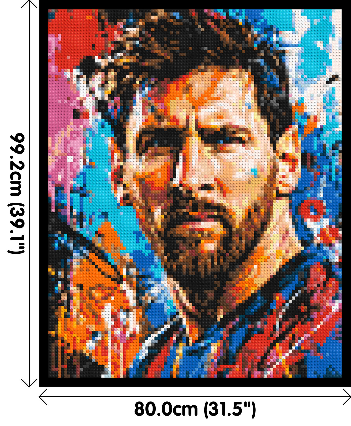 Lionel Messi Urban Pop - Brick Art Mosaic Kit 4x5 large