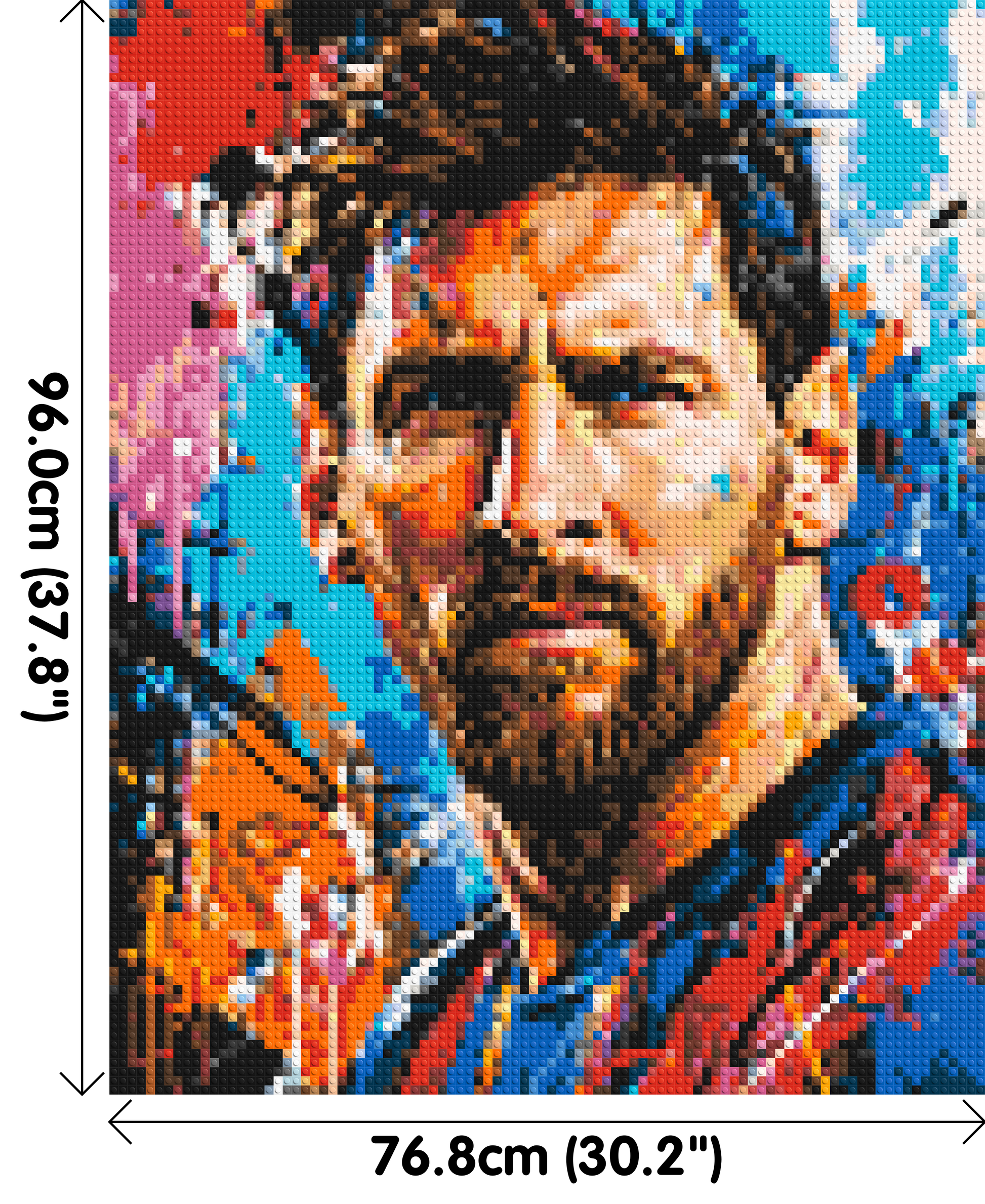 Lionel Messi Urban Pop - Brick Art Mosaic Kit 4x5 dimensions