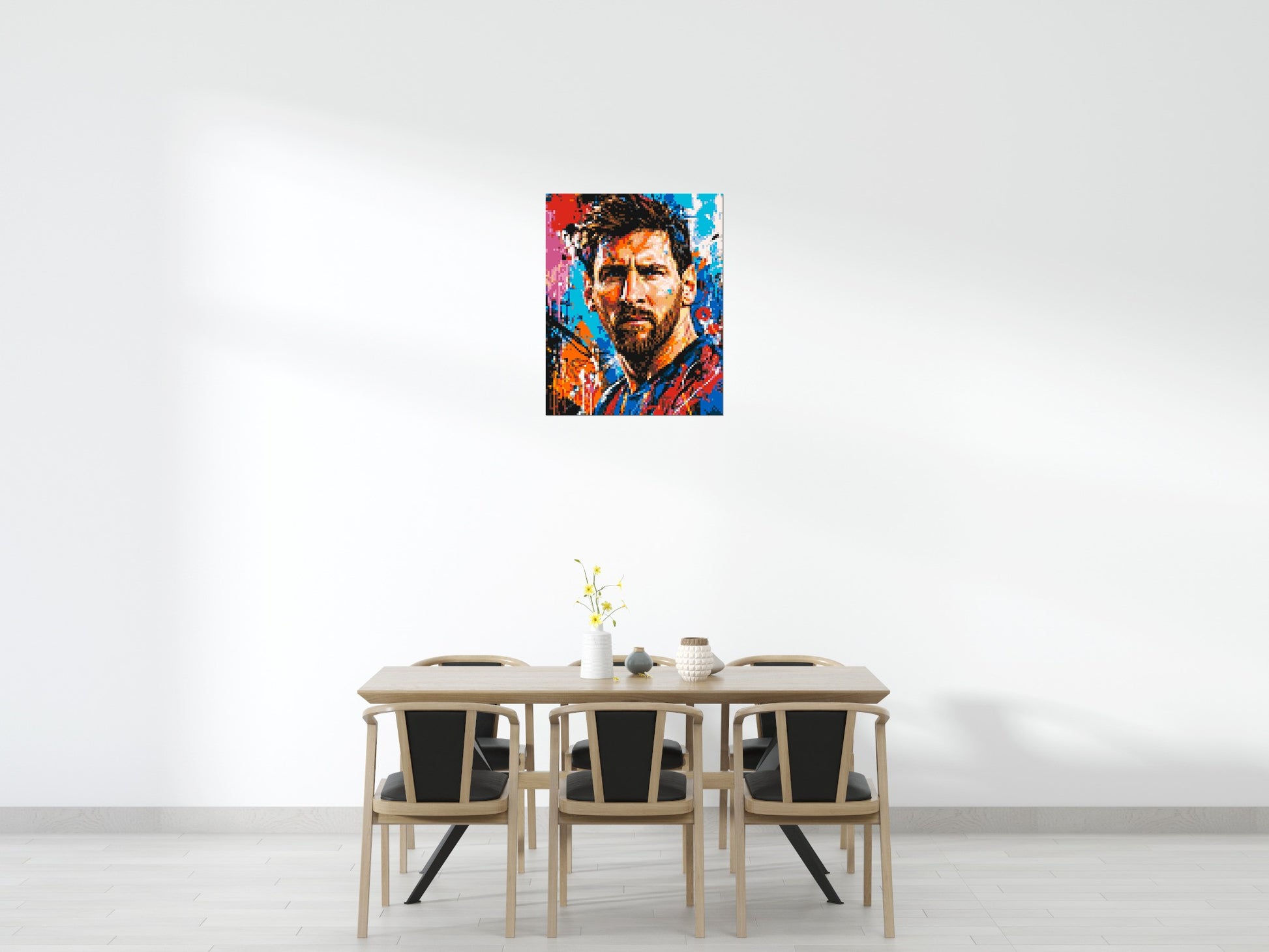 Lionel Messi Urban Pop - Brick Art Mosaic Kit 4x5 scene
