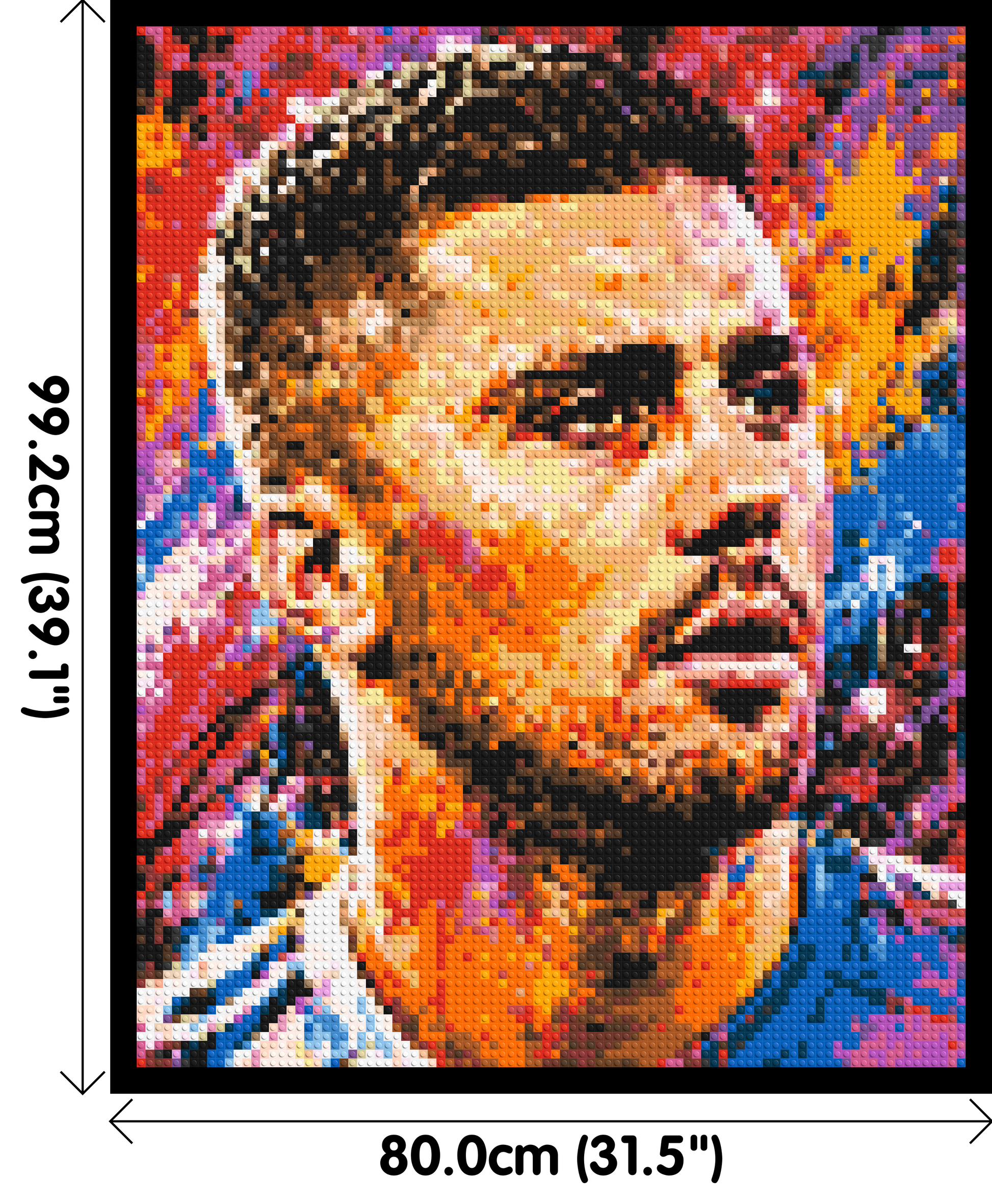 Rodri Urban Pop - Brick Art Mosaic Kit 4x5 dimensions with frame