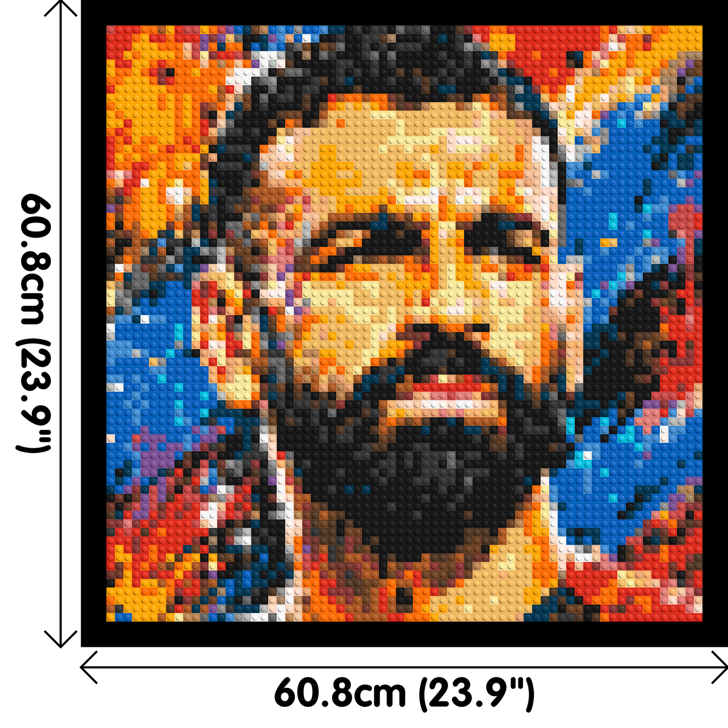 Mohamed Salah Urban Pop - Brick Art Mosaic Kit 3x3 large