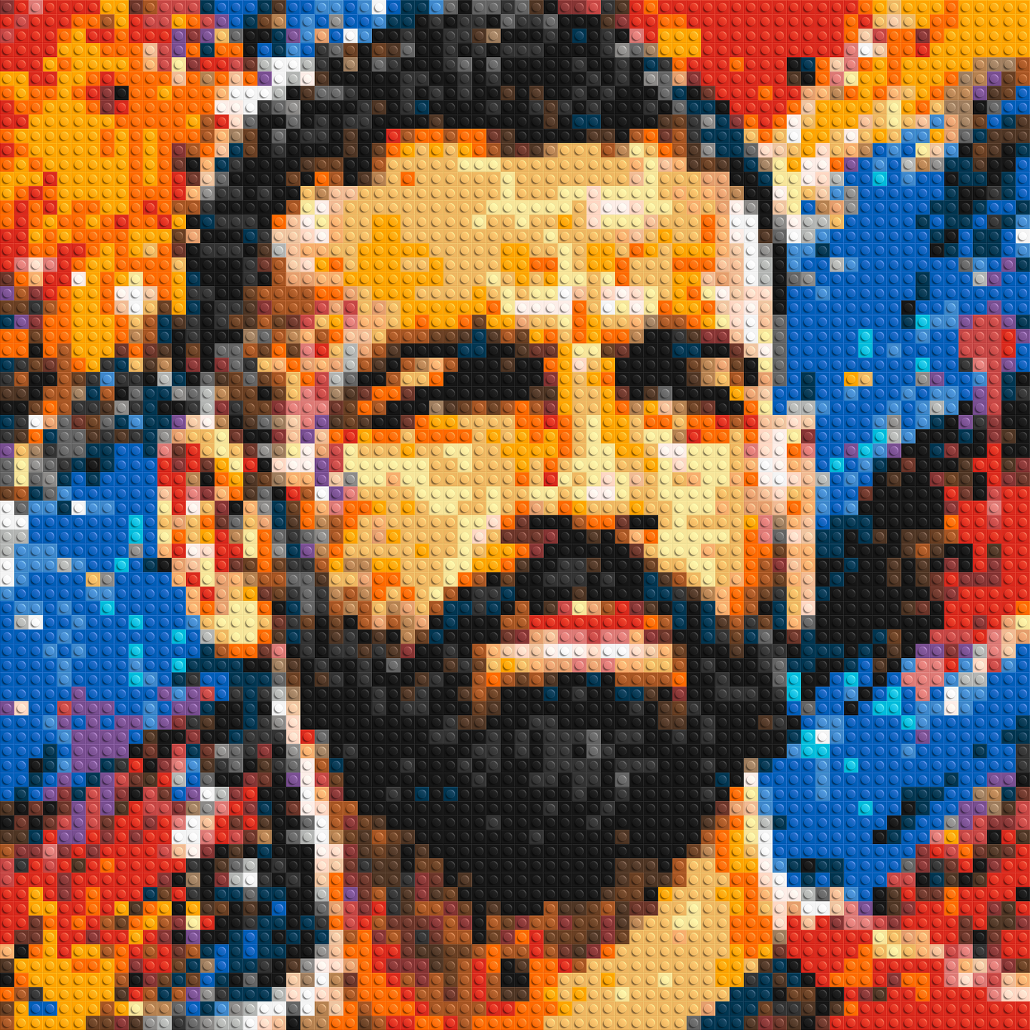 Mohamed Salah Urban Pop - Brick Art Mosaic Kit 3x3 large