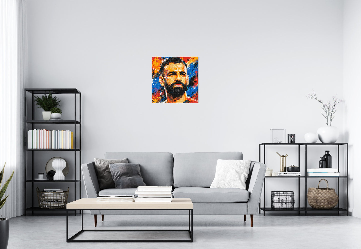 Mohamed Salah Urban Pop - Brick Art Mosaic Kit 3x3 large