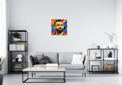 Mohamed Salah Urban Pop - Brick Art Mosaic Kit 3x3 large